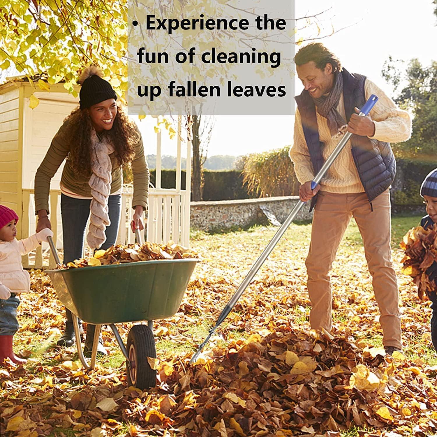 Rastrillo de Jardín Bird Twig 11 Púas 21.6 cm Ancho Mango 198 cm