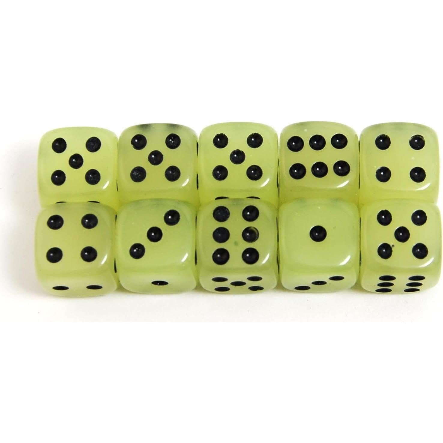 Paquete de 10 Dados D6 Brillantes SmartDealsPro 14mm