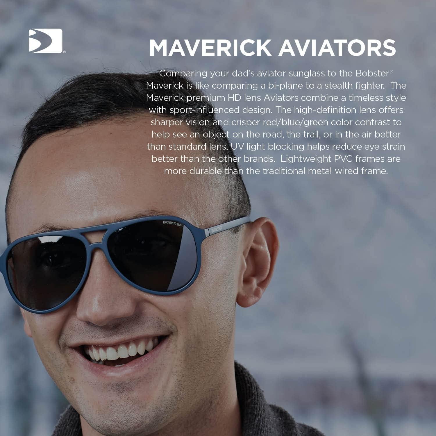 Gafas de Sol Aviador Bobster Maverick Hombre Azul Marino