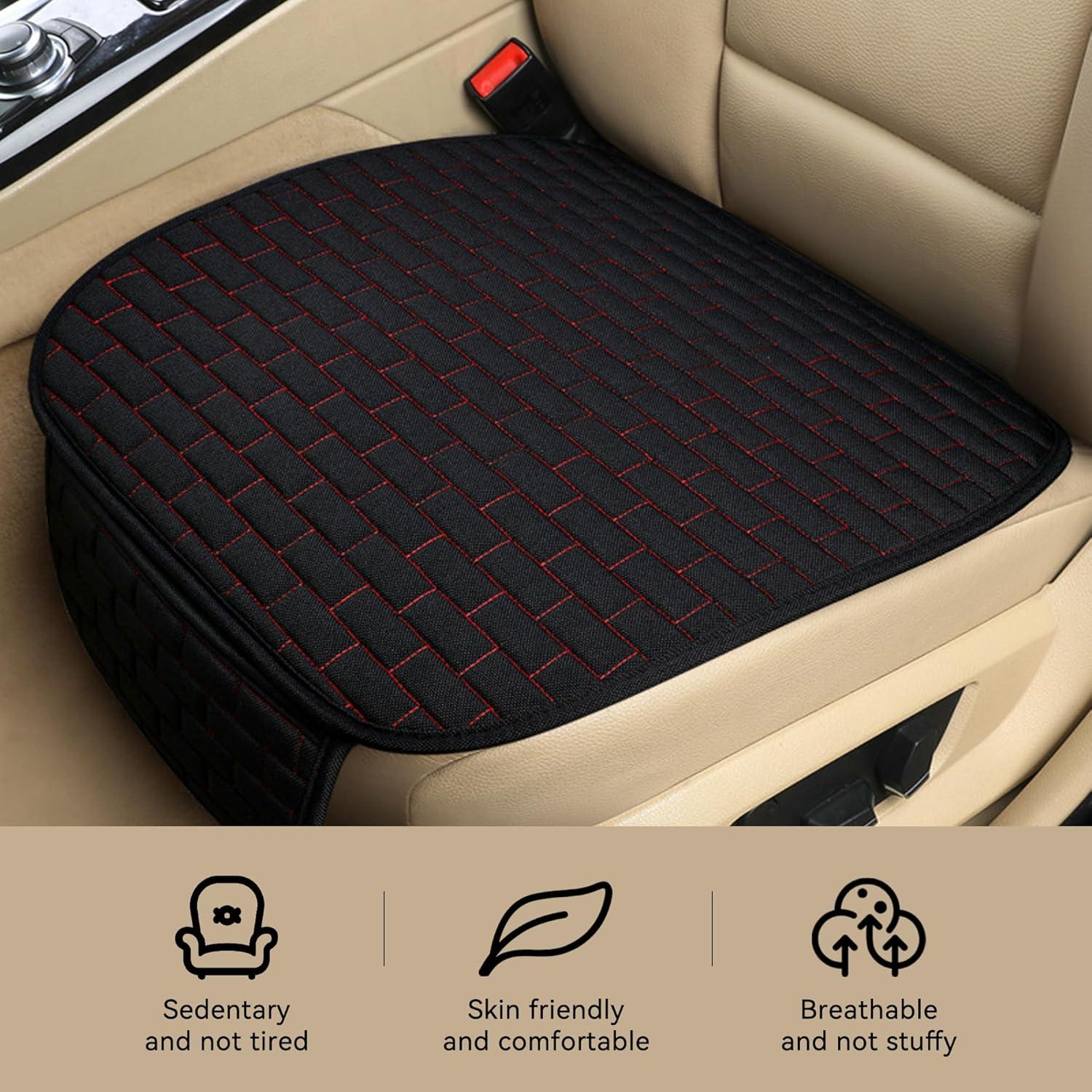 Funda de Asiento de Coche Tioollev Negra Universal Transpirable