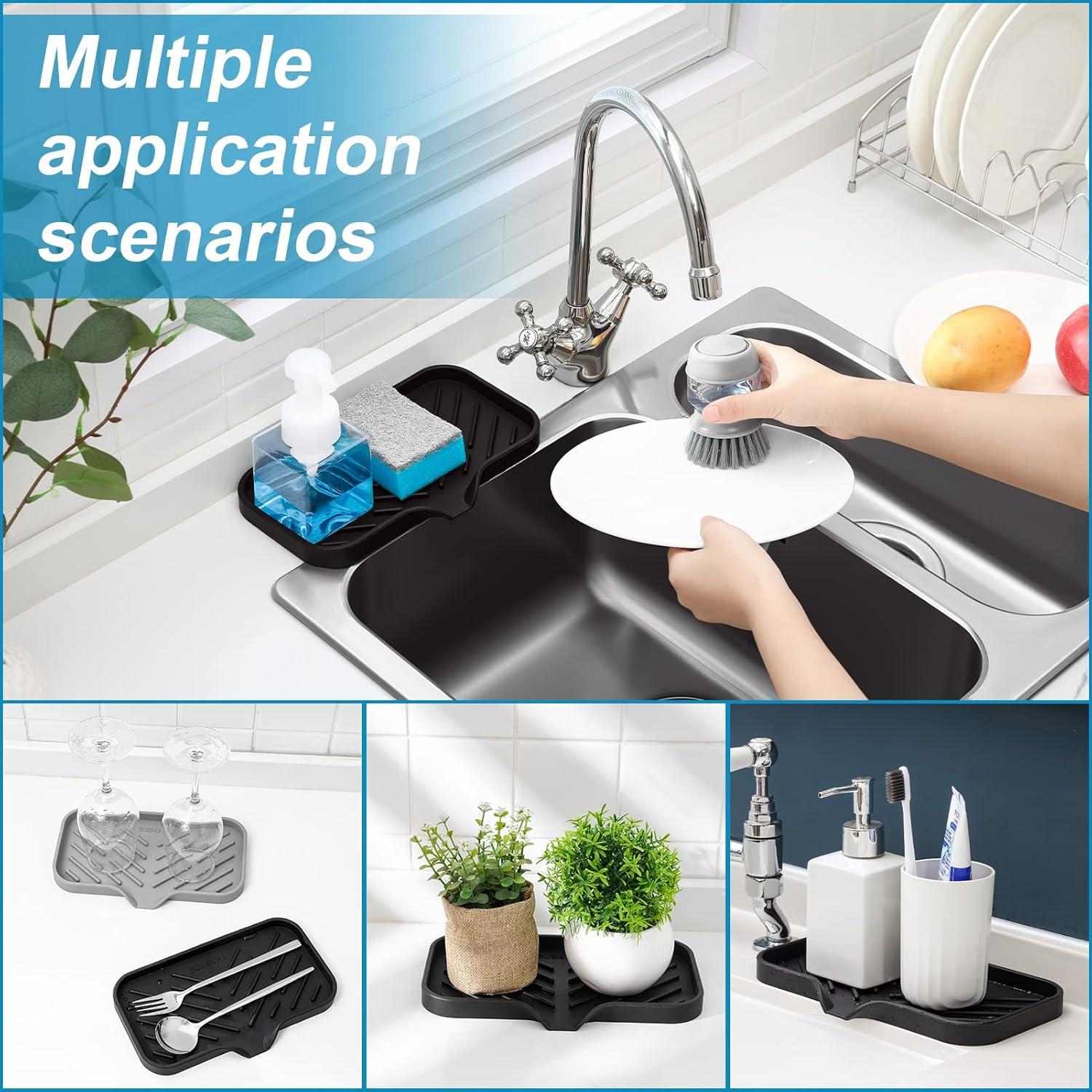 Bandeja de Jabón de Silicona SUBEKYU para Fregadero 24.1x12.7cm