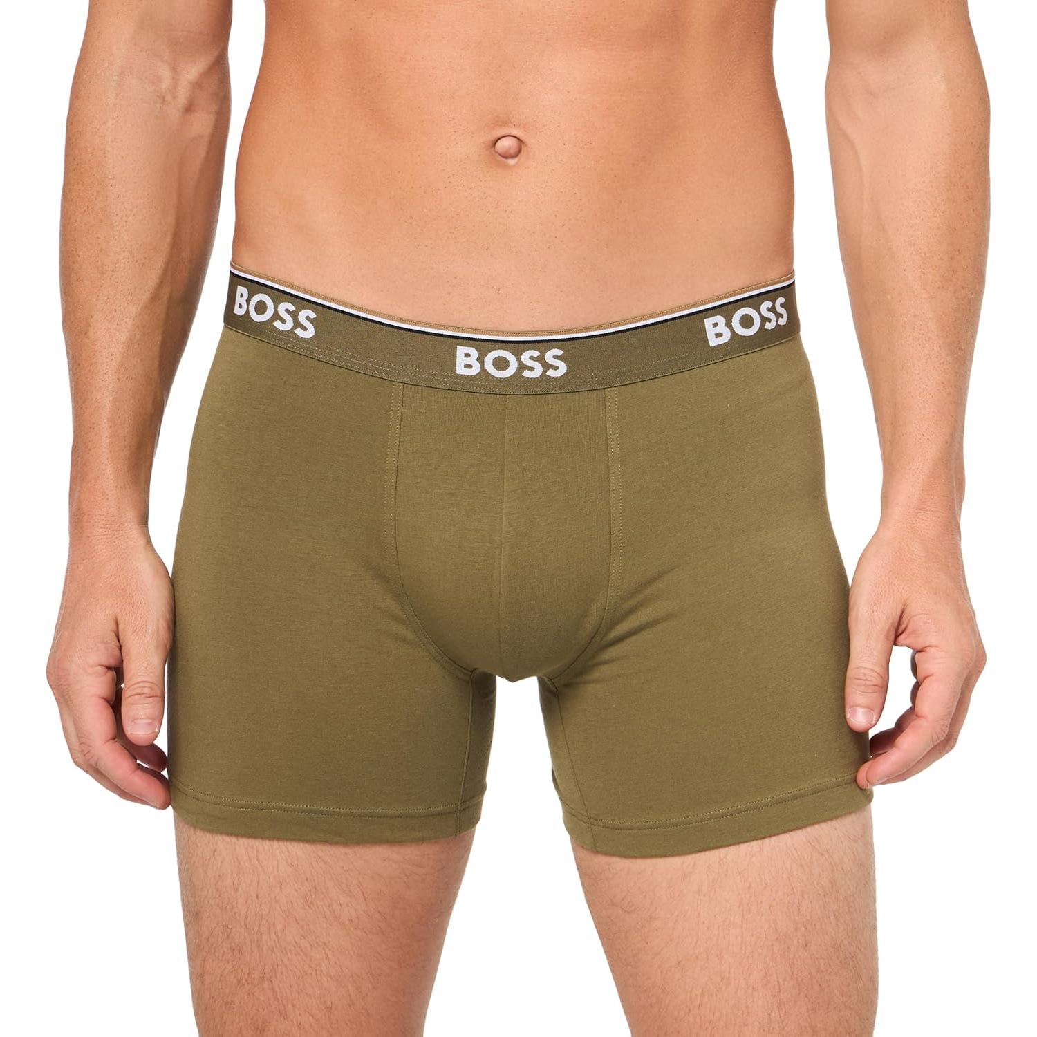 Calzoncillos Boxer BOSS Algodón Stretch Hombre 3 Pzs