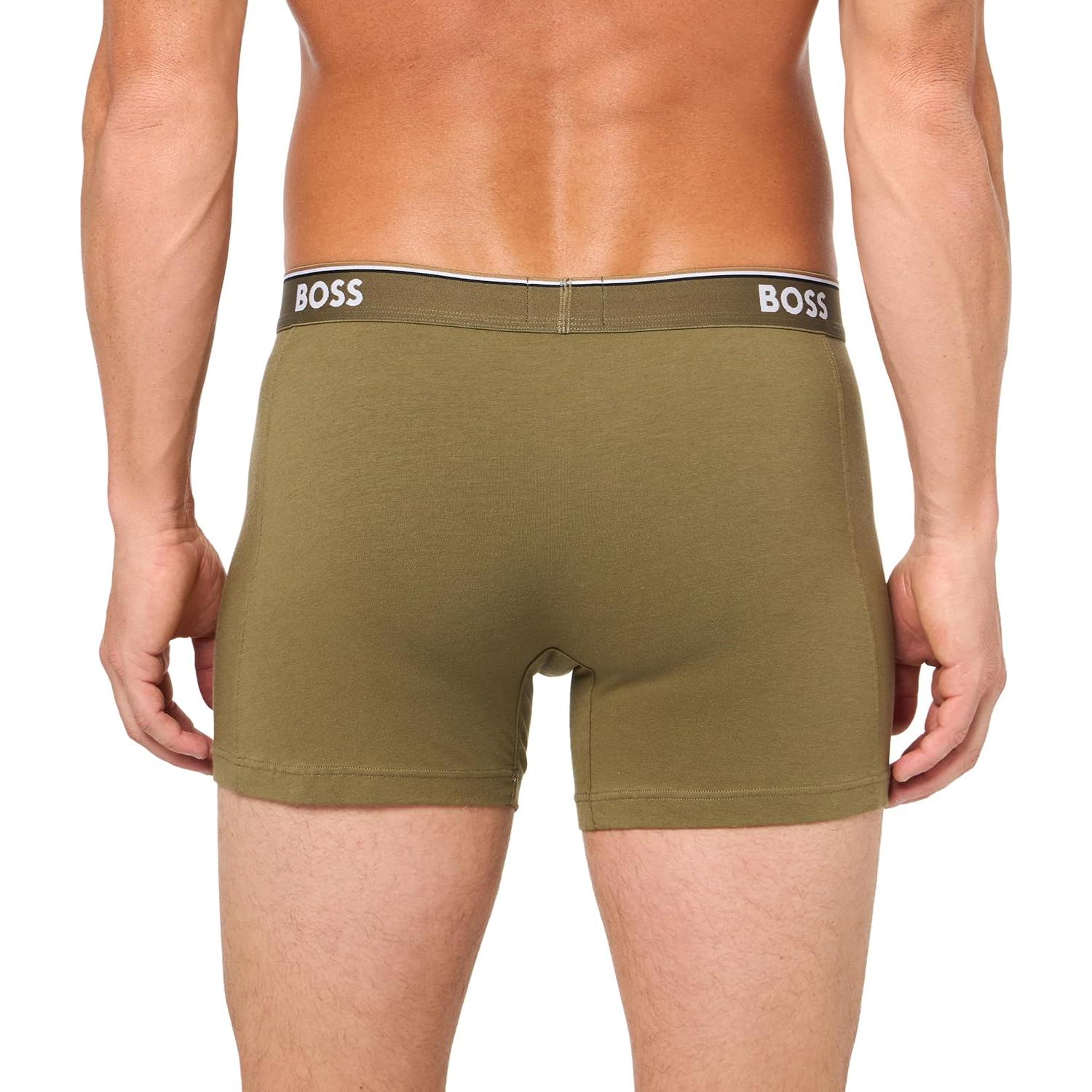 Calzoncillos Boxer BOSS Algodón Stretch Hombre 3 Pzs