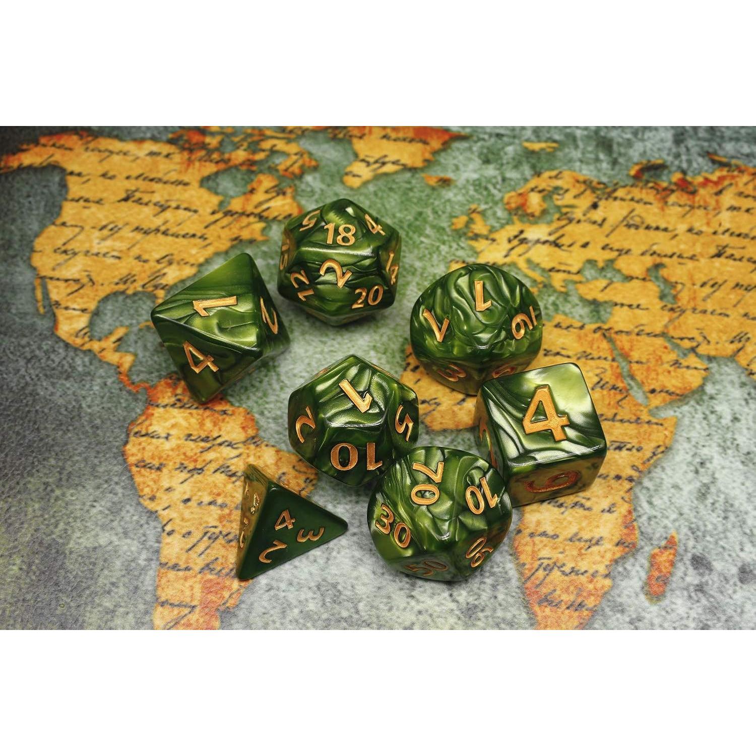 Dados Gigantes HD 25mm Verde para D&D y RPG