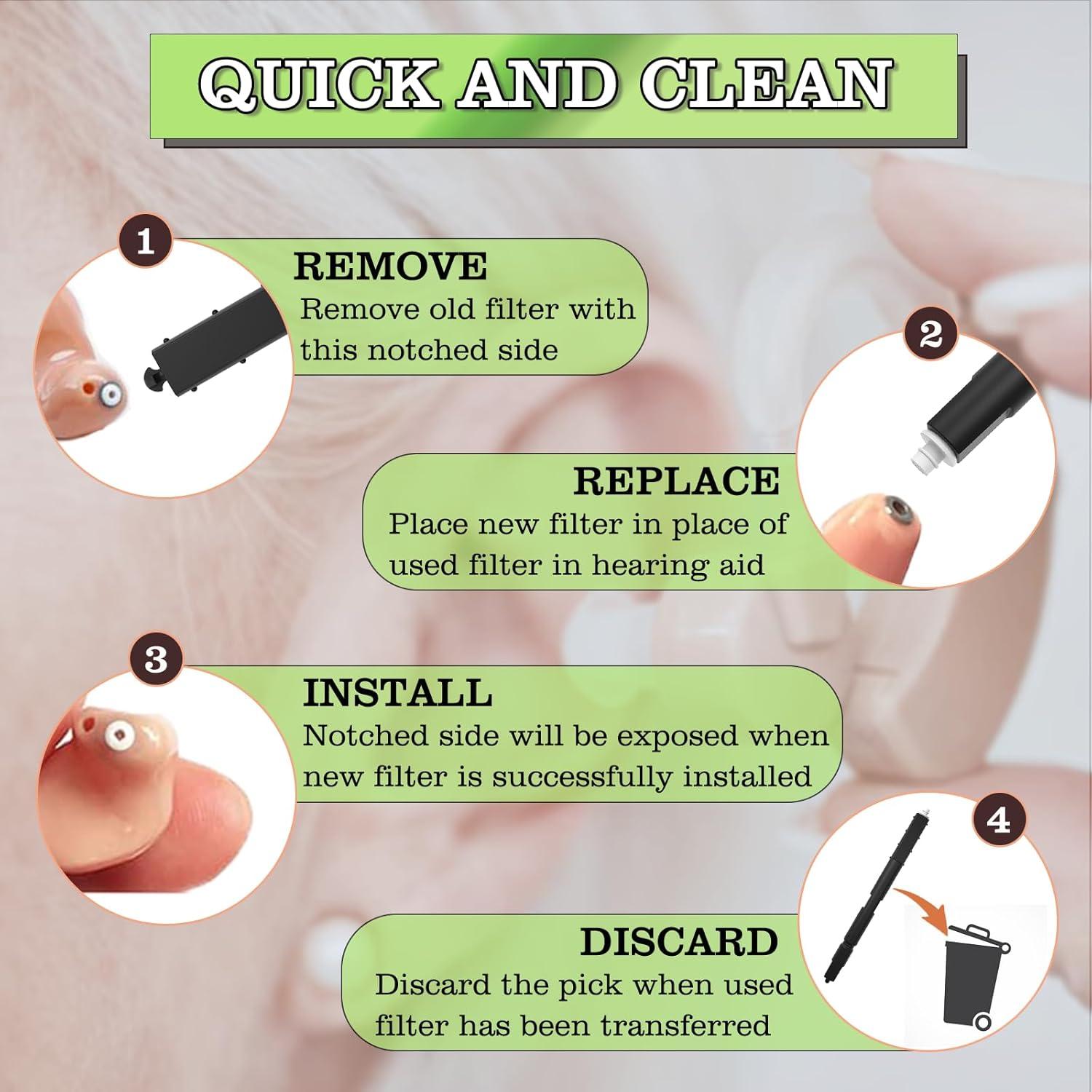 Filtros Cerustop de Cera para Audífonos Phonak - 40 Pcs