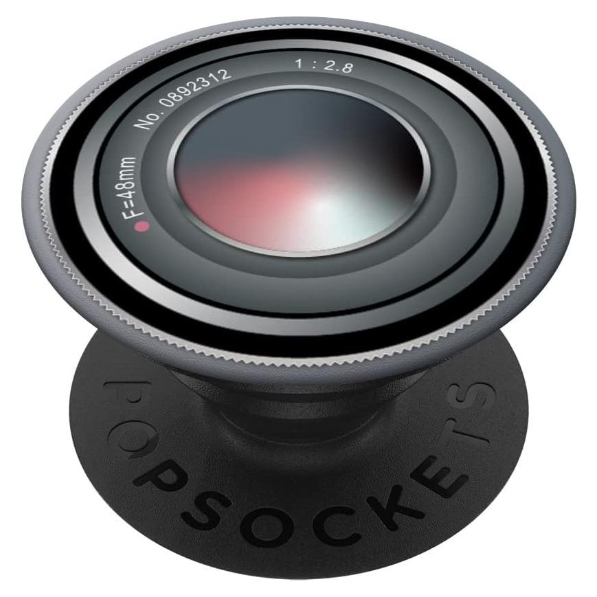 Cámara Vintage Rosa Pastel PopSockets Intercambiable