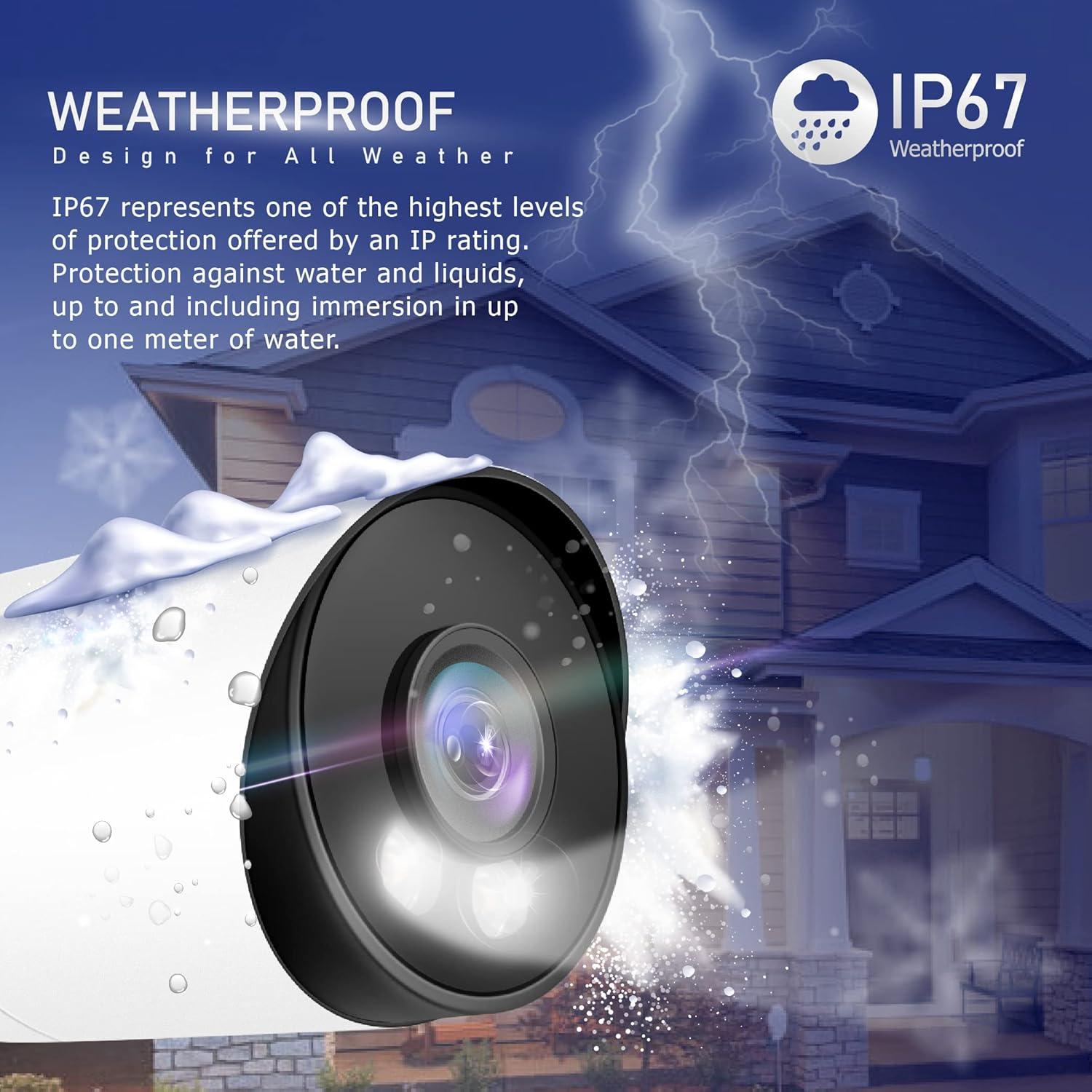 Cámara IP Bullet PoE 4MP Marquis Exterior Impermeable IP66