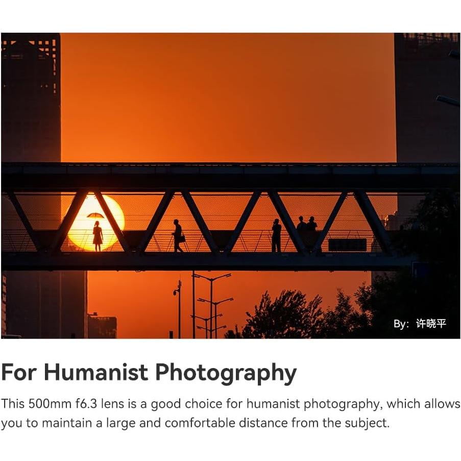 Lente Telefoto Manual TTArtisan 500mm F6.3 para GFX - Negro