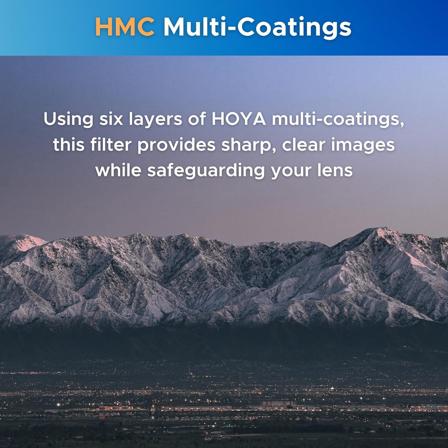 Filtro Protector de Lente Hoya Alpha II MC 49mm - Vidrio Mejorado