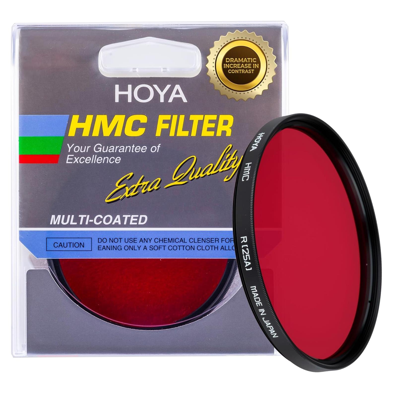 Filtro Hoya HMC 25A Rojo 82 mm para Cámaras