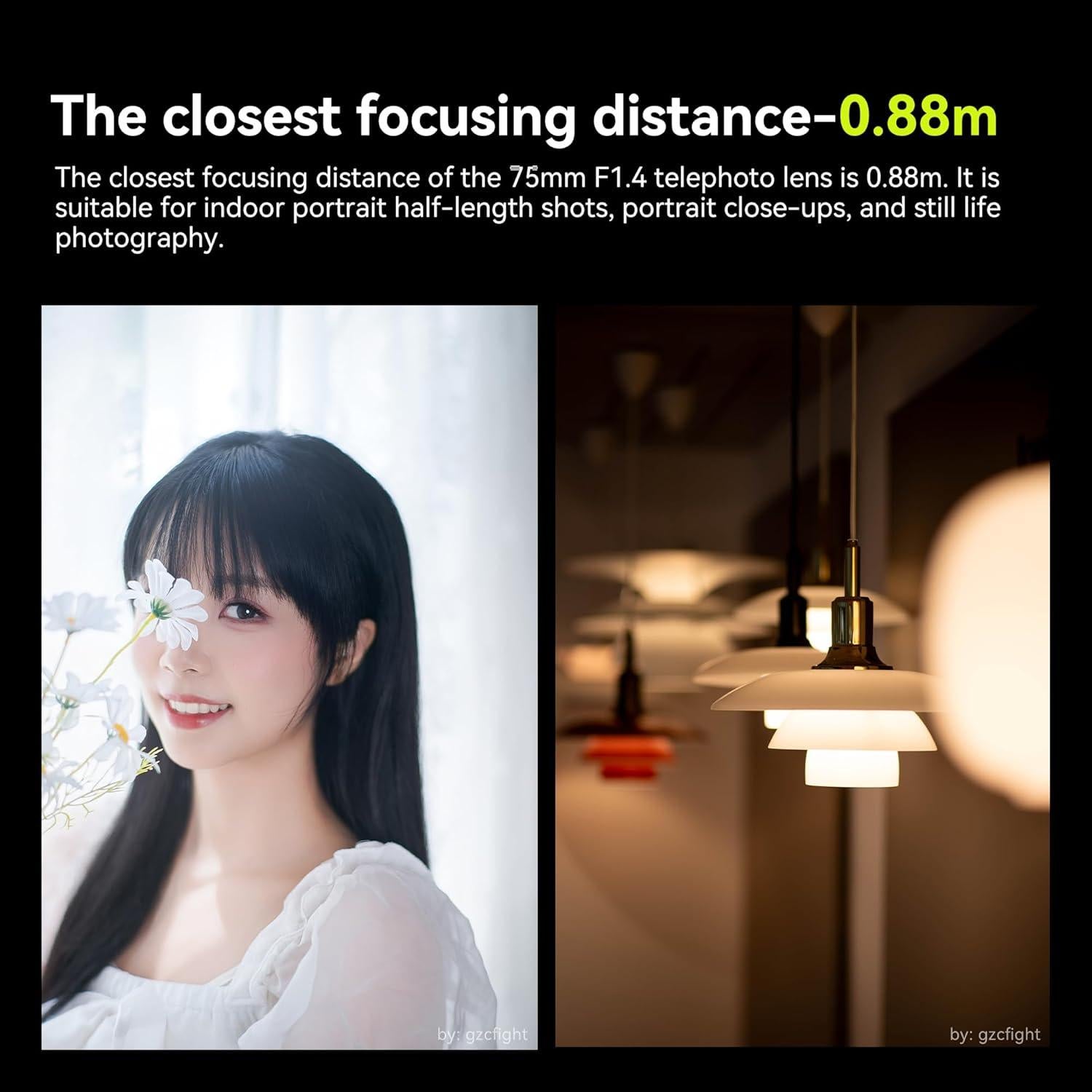 Lente Prime 7artisans 75mm F1.4 para cámaras Leica/Panasonic