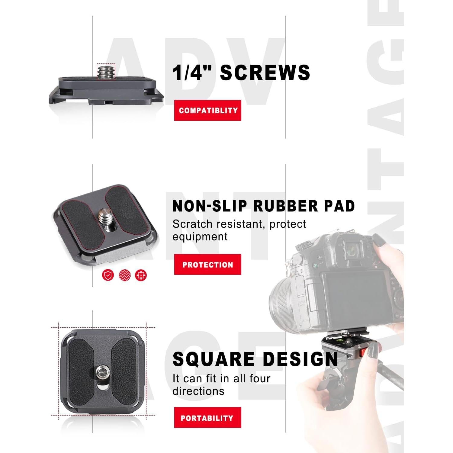 Conjunto Liberación Rápida IFOOTAGE Q38 RS para Estabilizador de Cámara