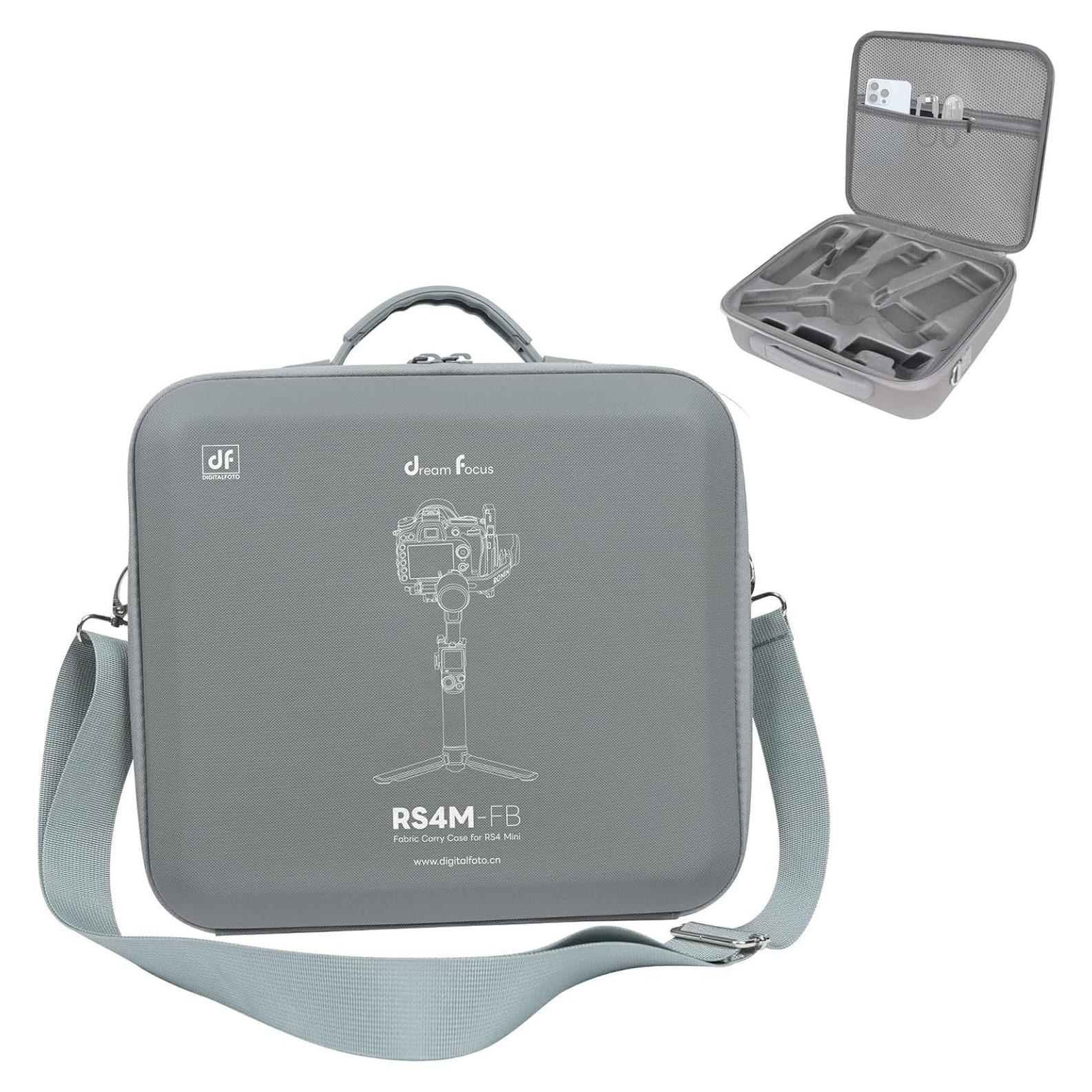 RS 4 Mini Carrying Case, Waterproof Portable Storage Shoulder Bag Carry Suitcase Compatible with DJI Ronin RS4 Mini Gimbal Stabilizer Combo Accessories