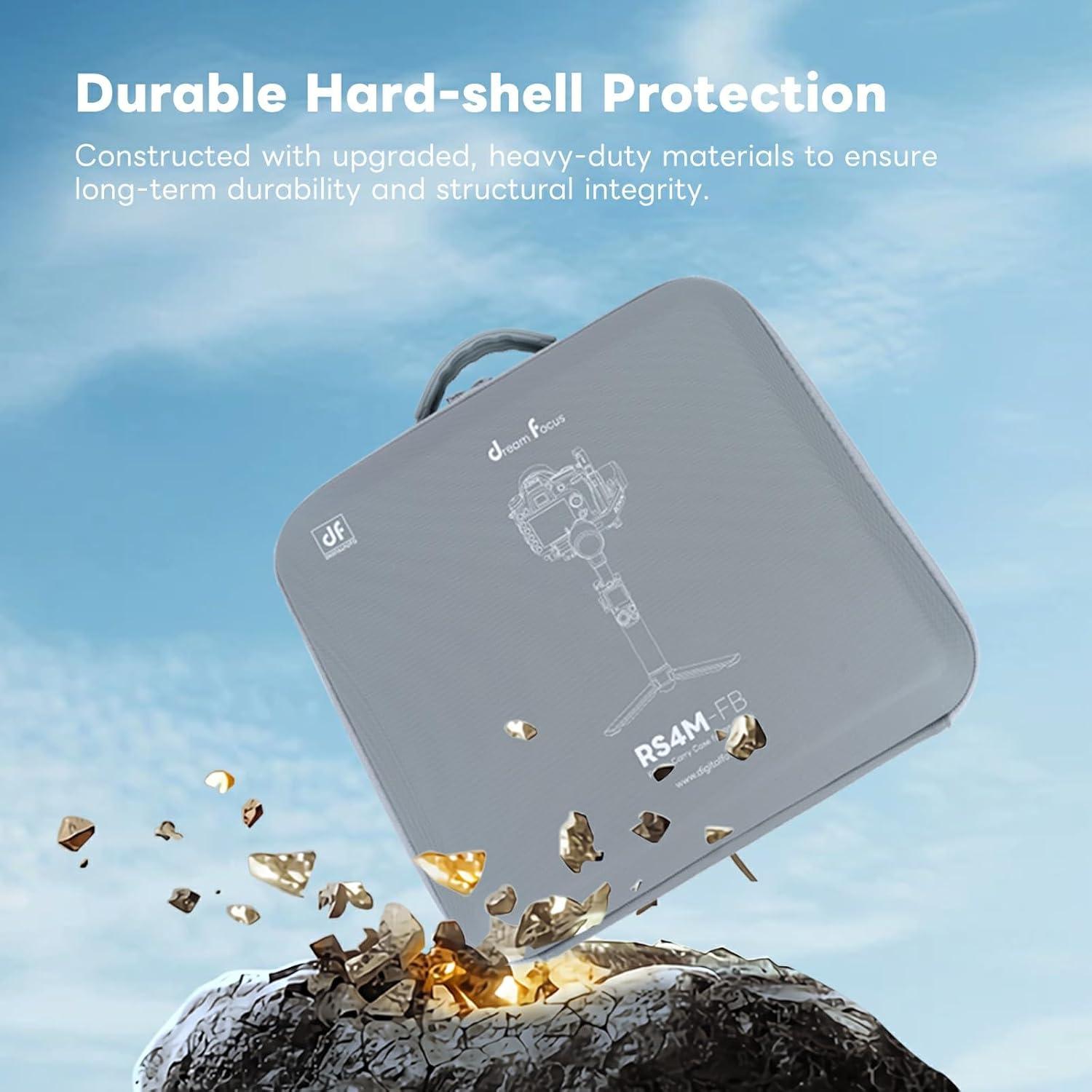 RS 4 Mini Carrying Case, Waterproof Portable Storage Shoulder Bag Carry Suitcase Compatible with DJI Ronin RS4 Mini Gimbal Stabilizer Combo Accessories