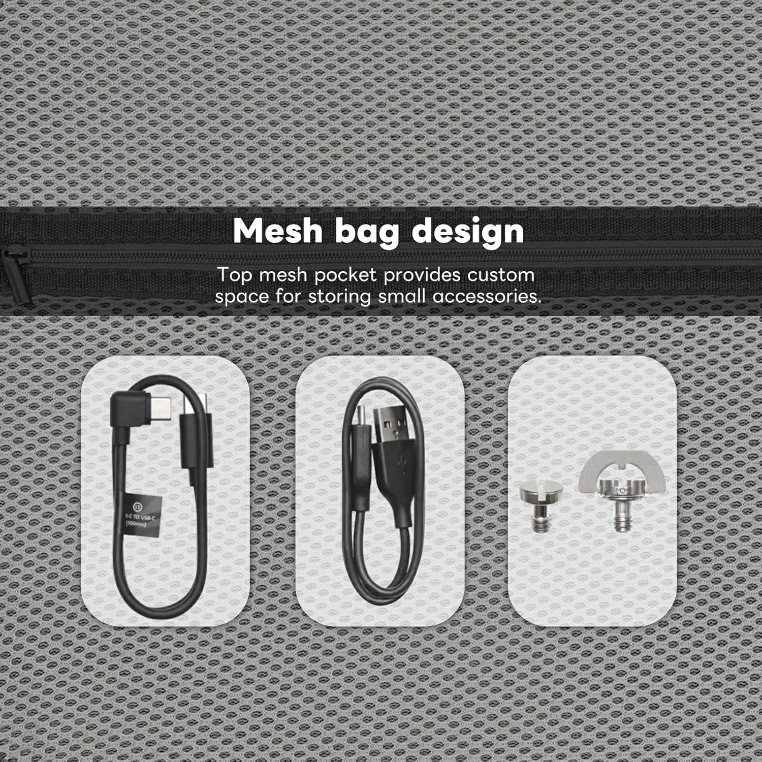 RS 4 Mini Carrying Case, Waterproof Portable Storage Shoulder Bag Carry Suitcase Compatible with DJI Ronin RS4 Mini Gimbal Stabilizer Combo Accessories