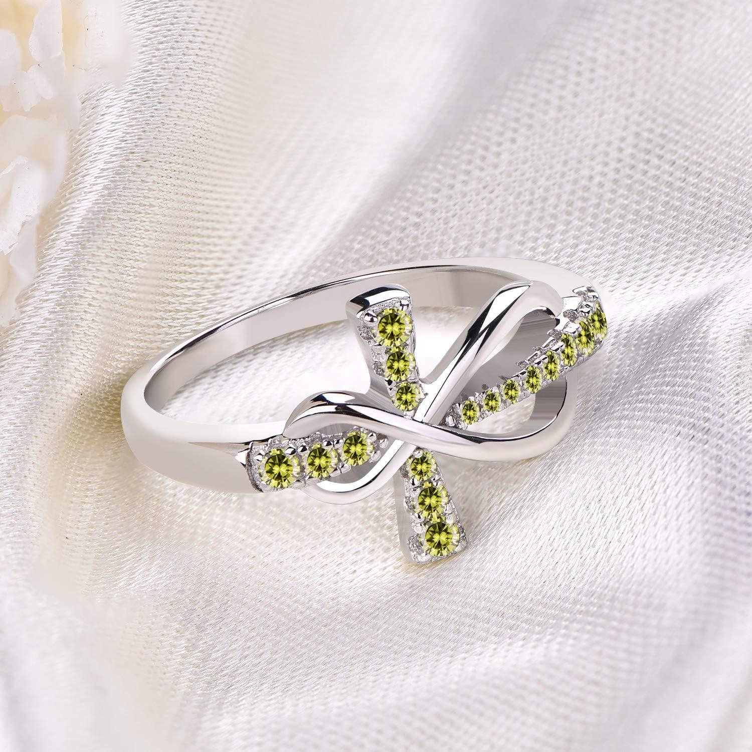 Anillo de Infinito JO WISDOM Plata 925 con Zirconia AAA