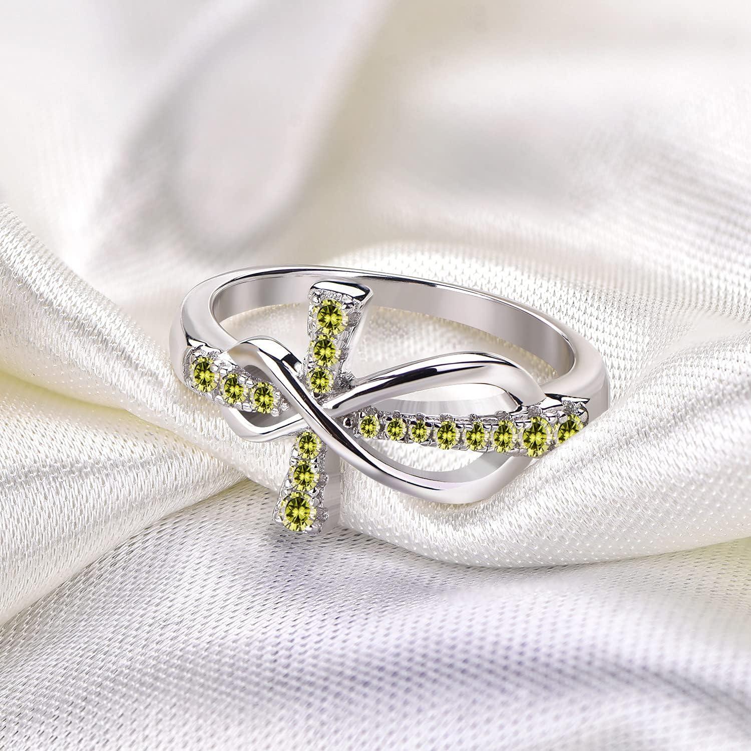 Anillo de Infinito JO WISDOM Plata 925 con Zirconia AAA