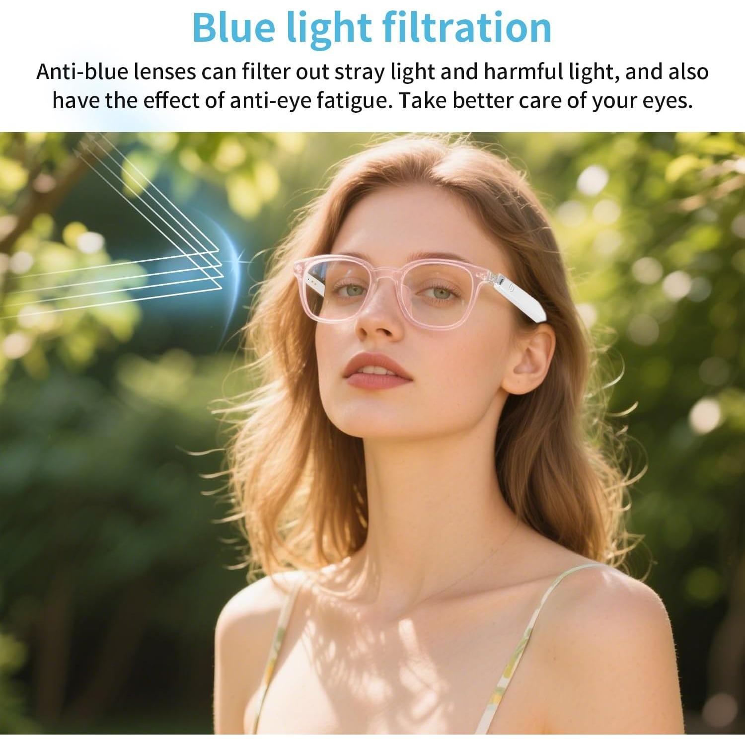 Gafas Inteligentes AI Padom UF-08 para Mujeres, Traducción 160+ Idiomas