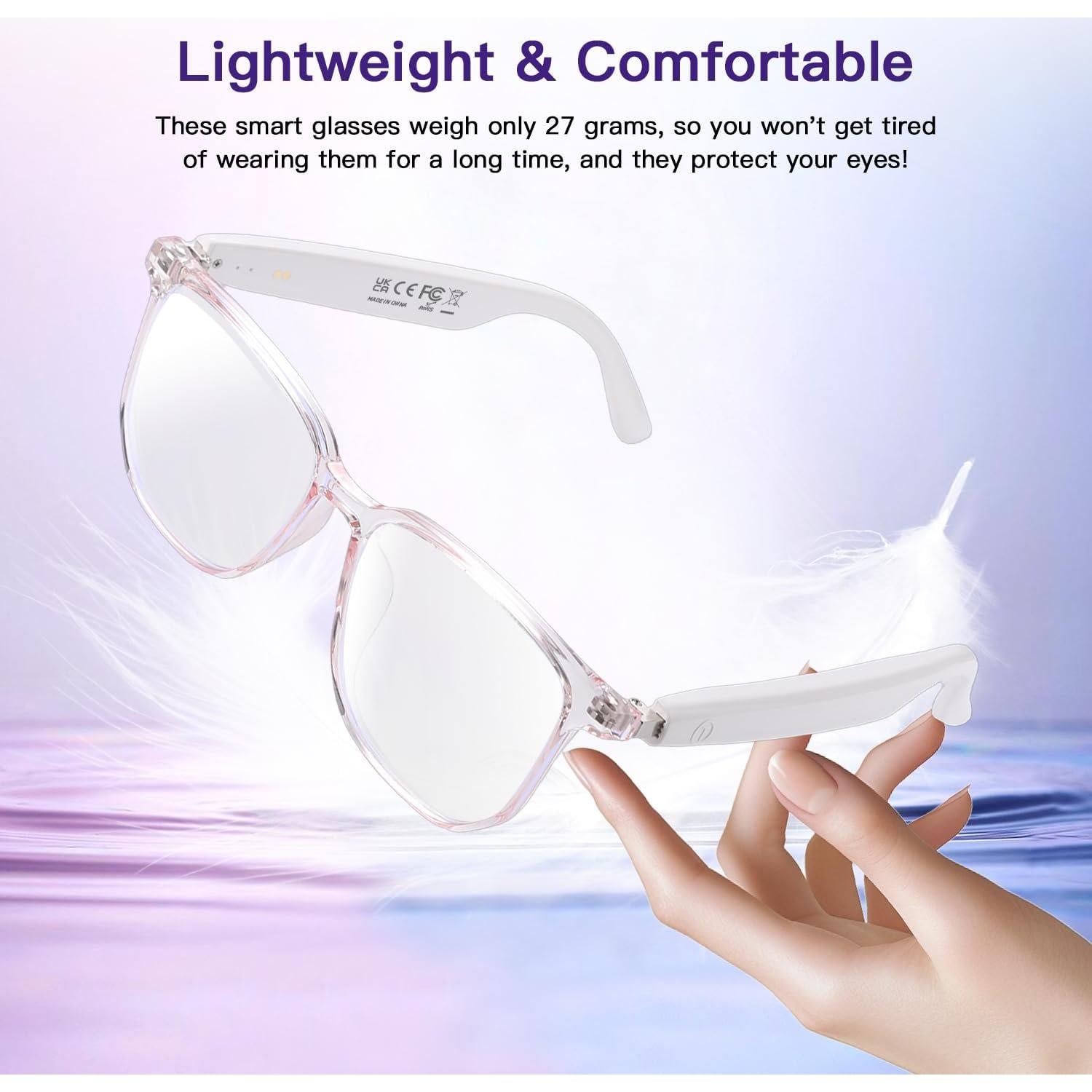 Gafas Inteligentes AI Padom UF-08 para Mujeres, Traducción 160+ Idiomas