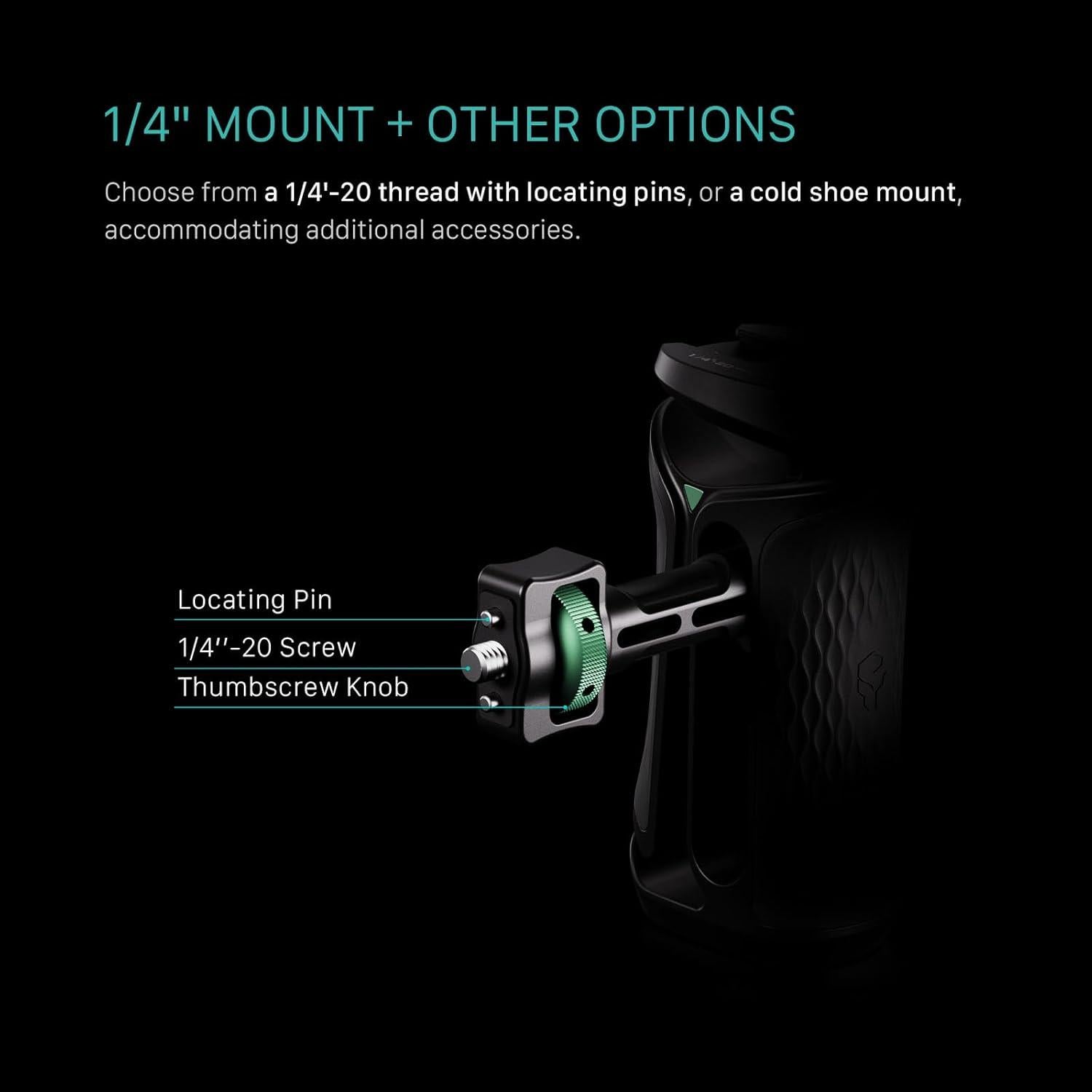 Mango Lateral Tilta Xeno 1/4"-20 Ajustable Antideslizante