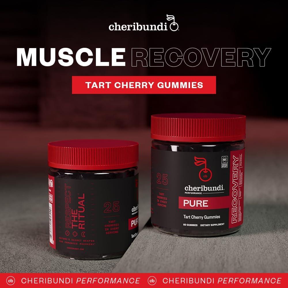 Gomitas Cheribundi de Cereza Ácida Pura 60 Conteo Veganas
