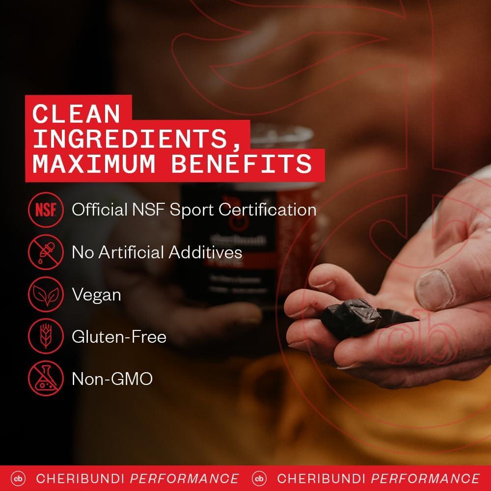 Gomitas Cheribundi de Cereza Ácida Pura 60 Conteo Veganas