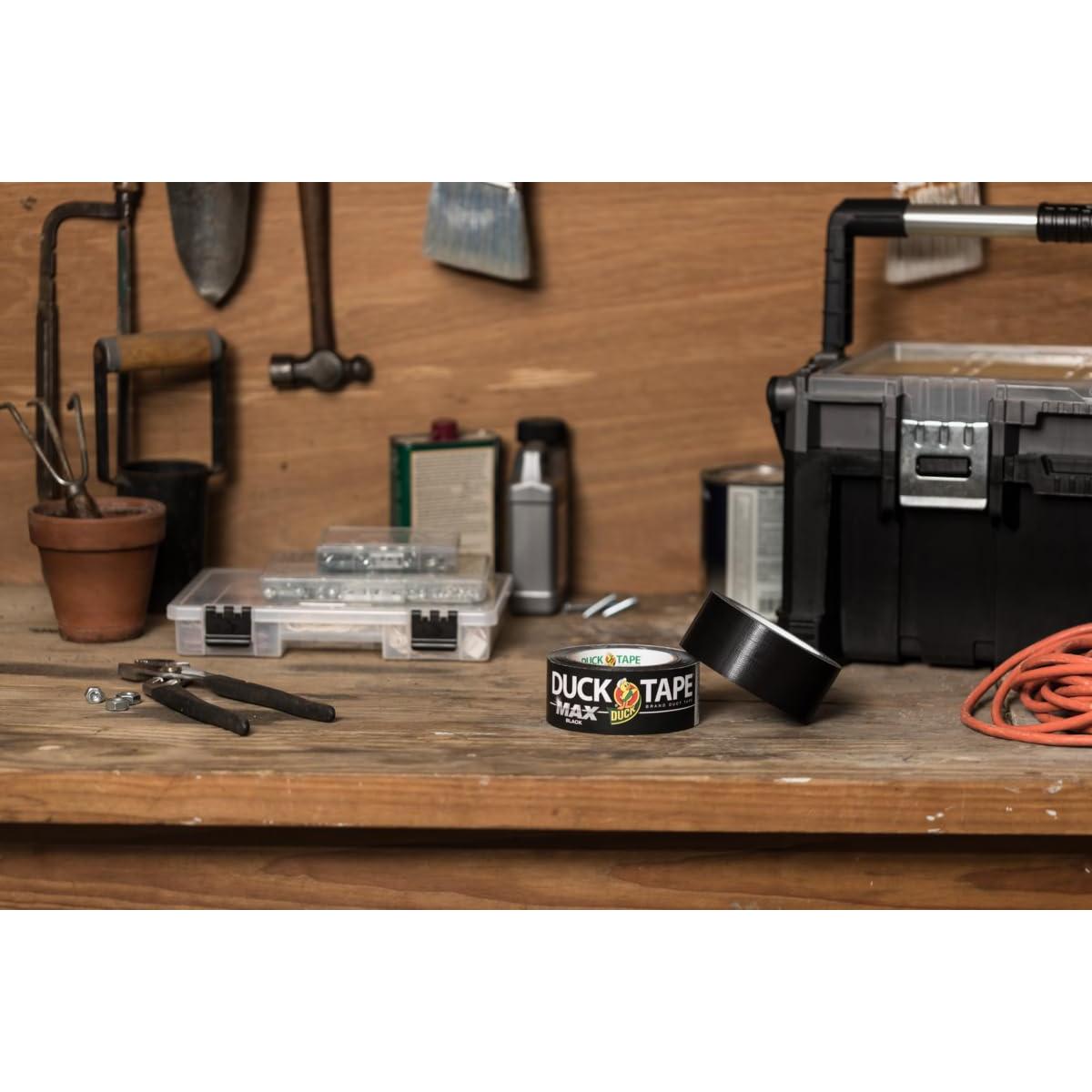 Cinta Adhesiva Duck Max Strength 1.88" x 32m Negra - Alta Resistencia