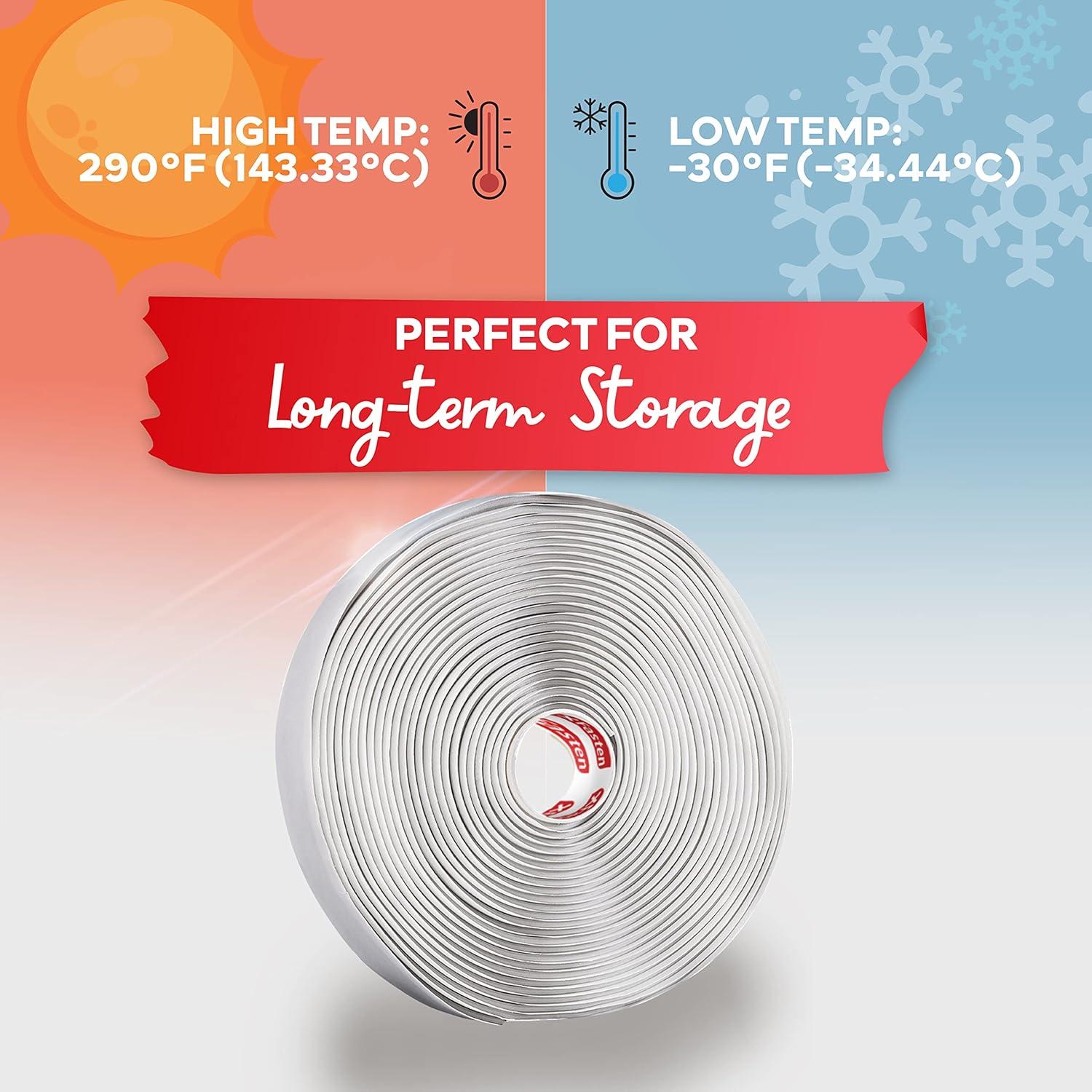 Cinta de Sellado Butílica XFasten Gris 0.32 cm x 1.9 cm x 9.14 m