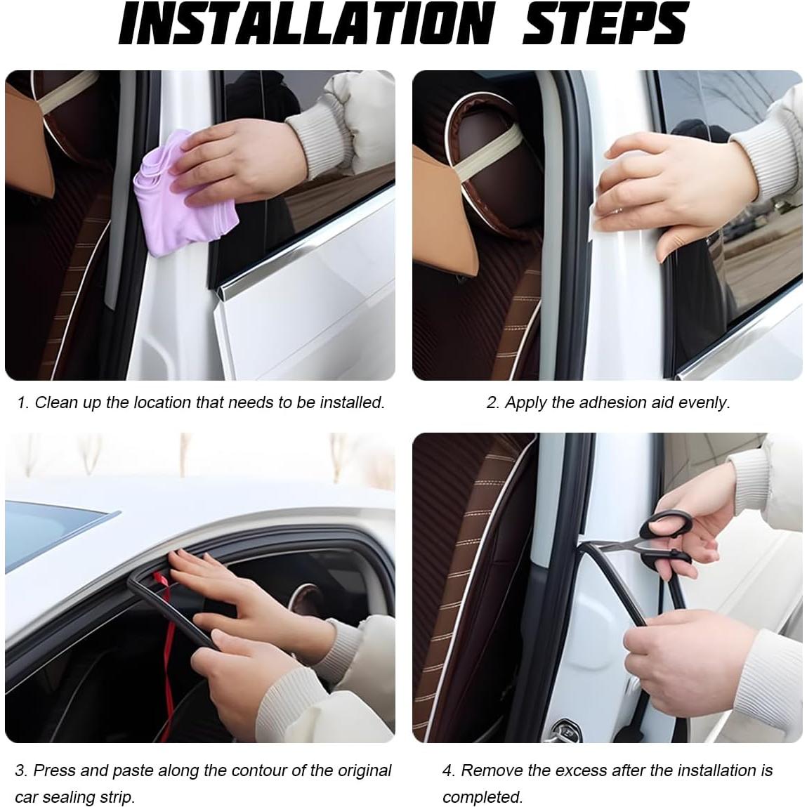 Tira de Sello para Puerta de Auto Bittwee 5m Aislante Sonido