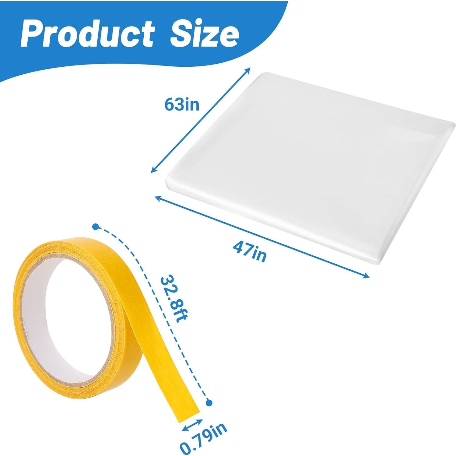 Kit de Aislamiento de Ventanas U0U 119x160 cm Plástico Transparente