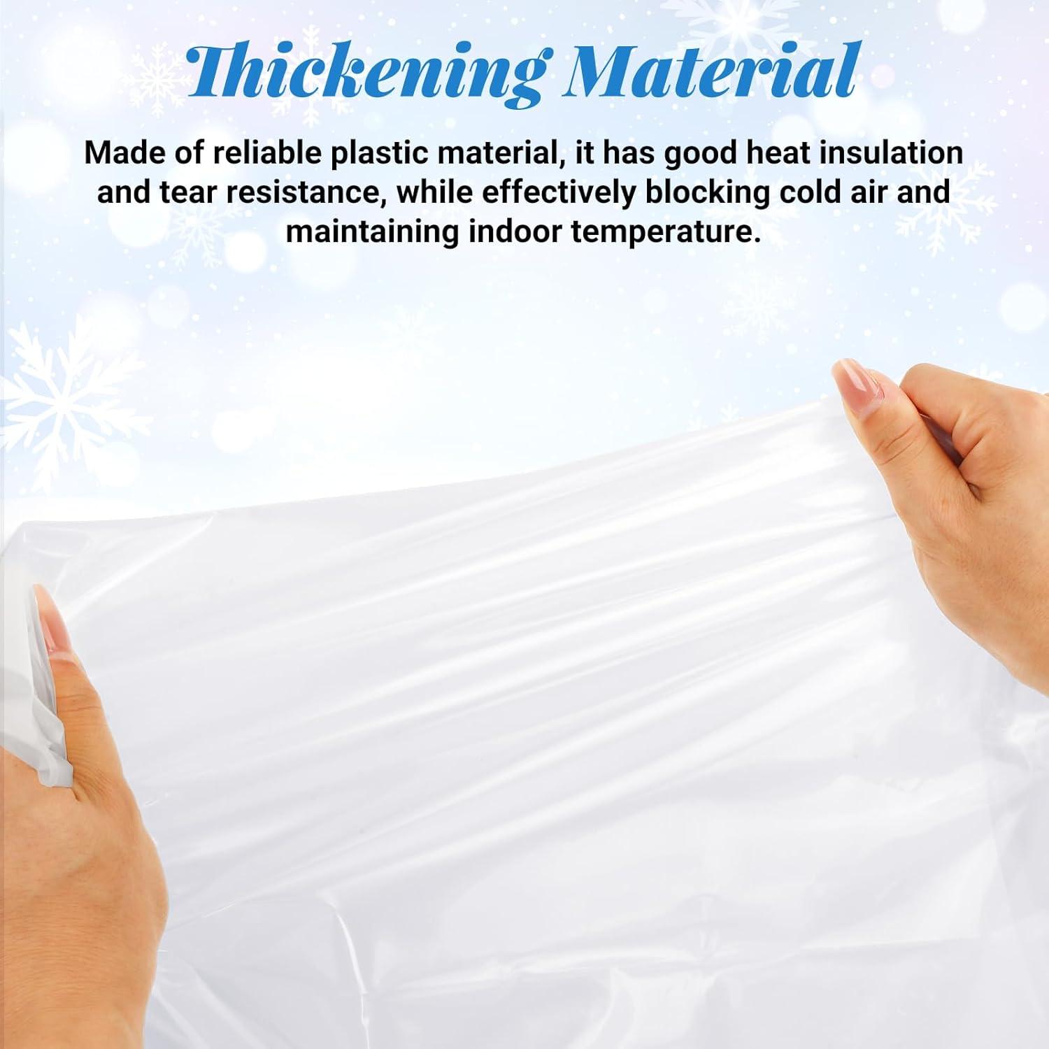 Kit de Aislamiento de Ventanas U0U 119x160 cm Plástico Transparente