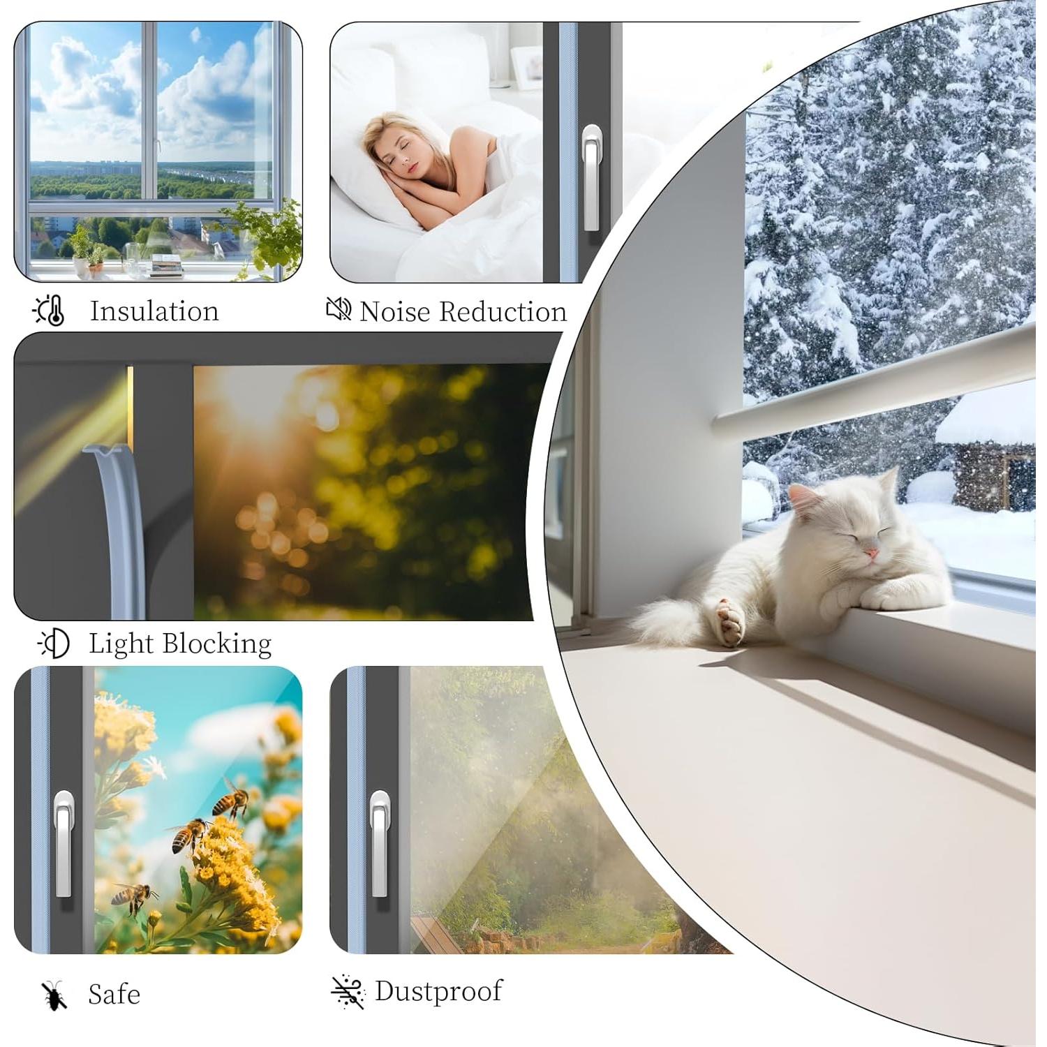 Tira de Sellado Aislante Autoadhesiva BKSAI 3m Gris