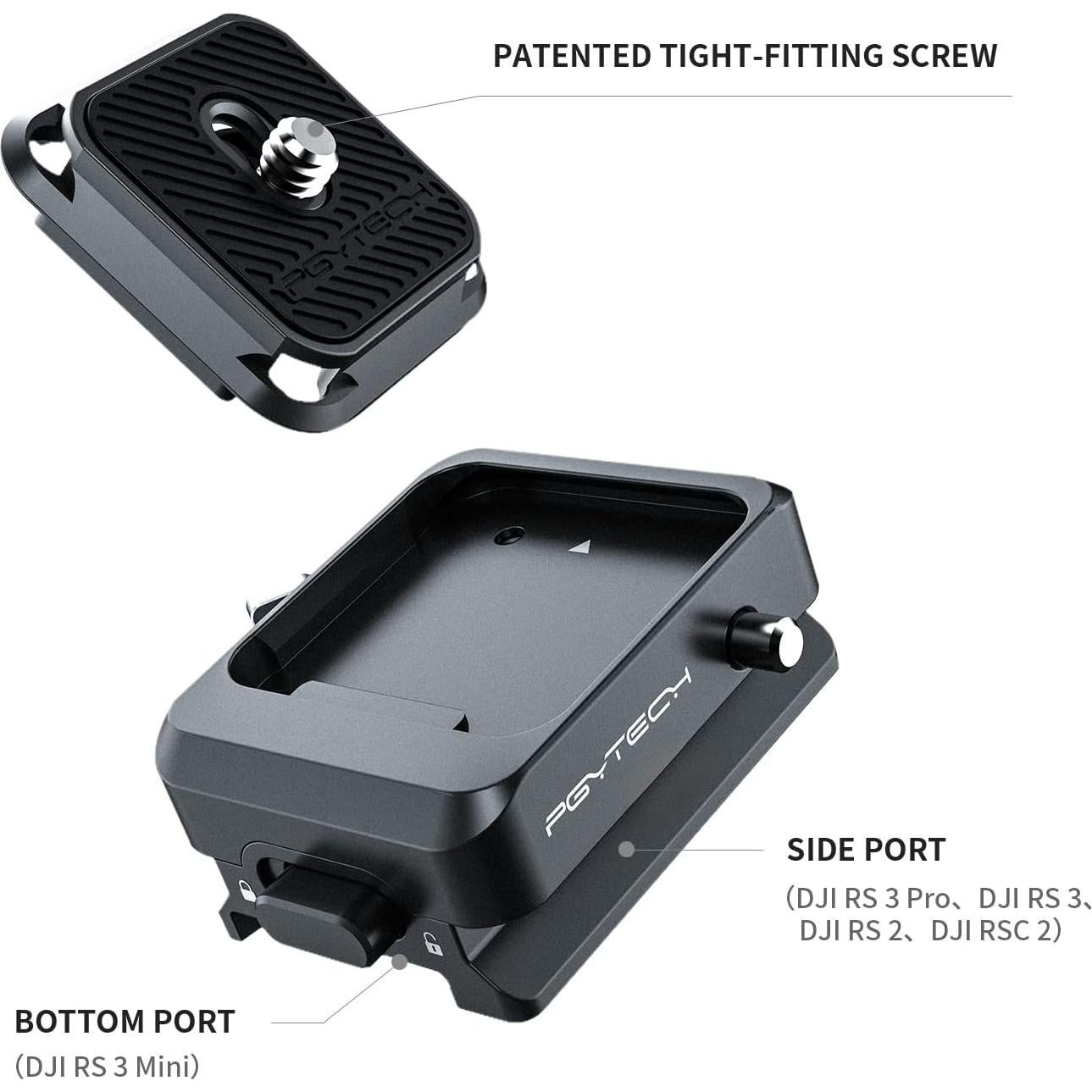 Placa de liberación rápida PGYTECH Arca Swiss para DJI RS3 Mini/RS3 Pro