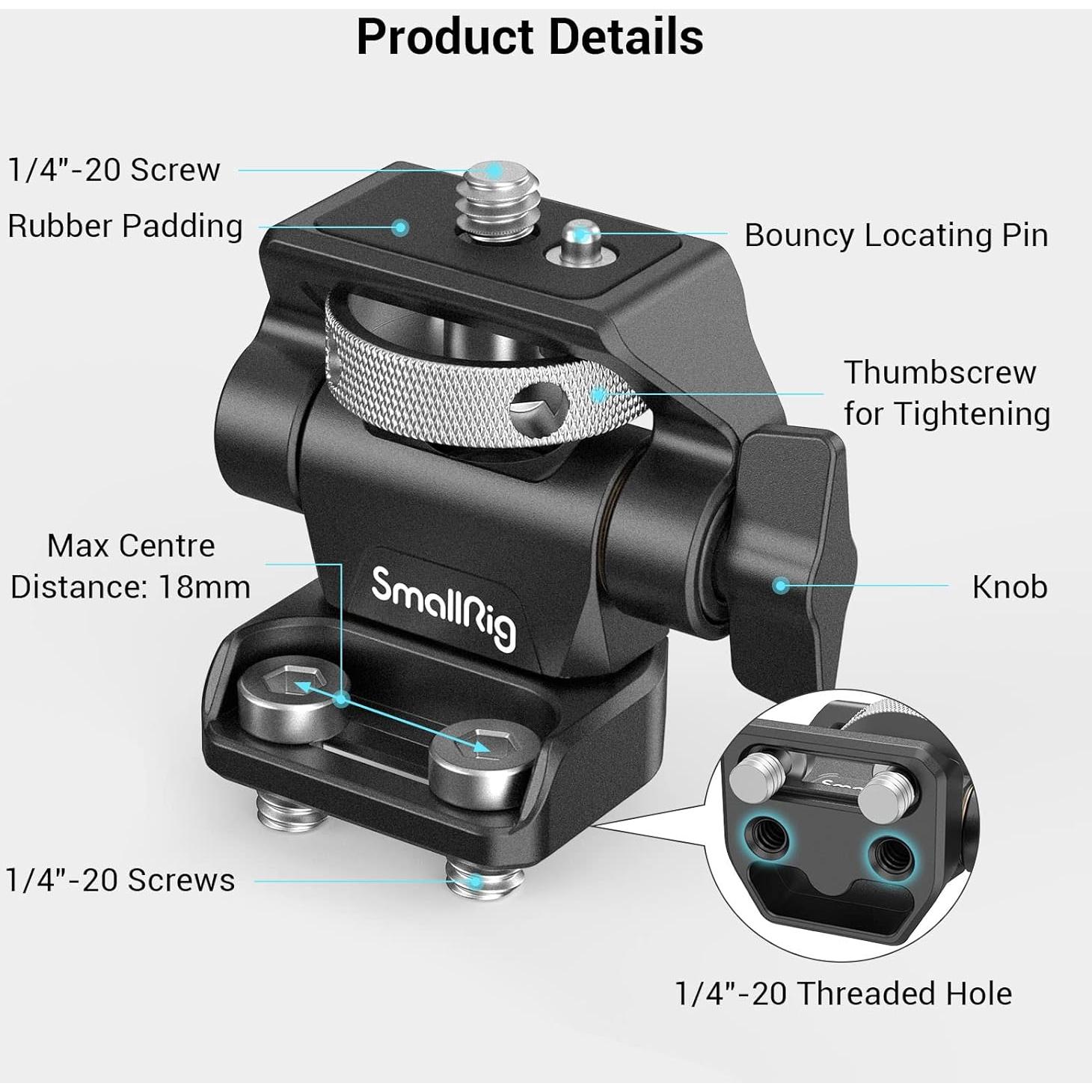 Soporte de Monitor SmallRig 2904B Ajustable 360° y 180°