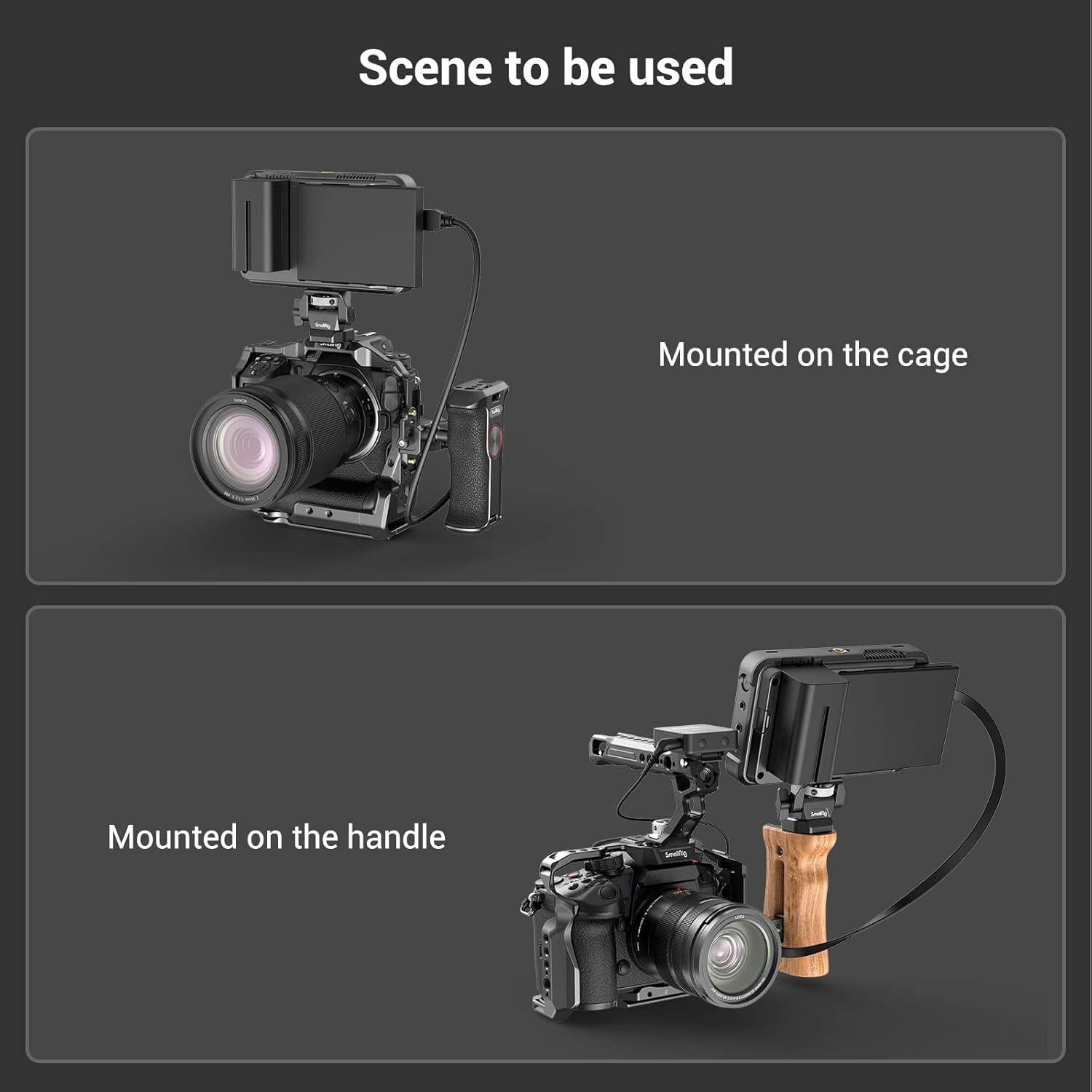 Soporte de Monitor SmallRig 2904B Ajustable 360° y 180°