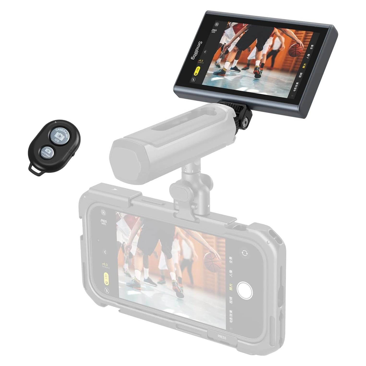 Monitor Inalámbrico SmallRig 4K para iPhone con Control Remoto