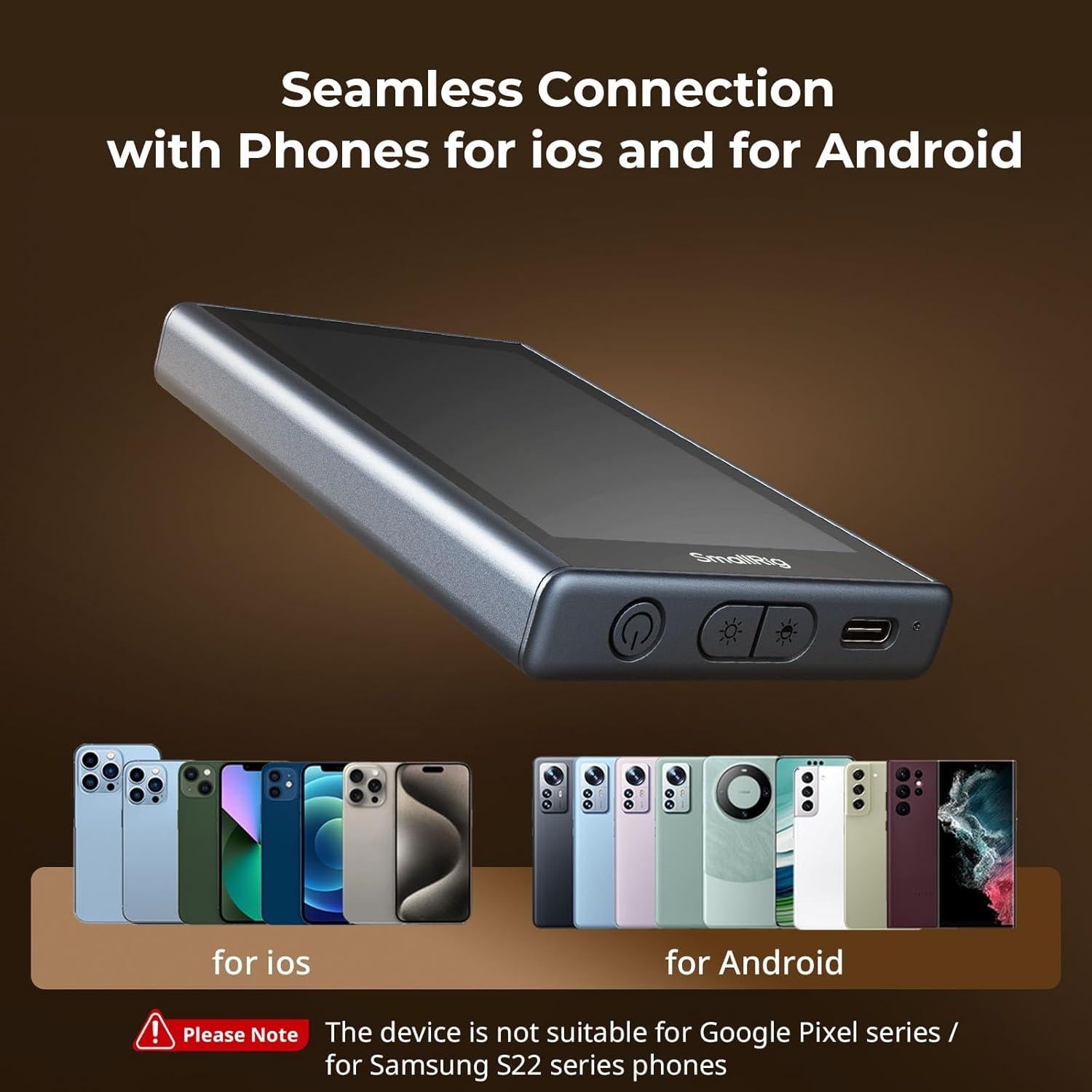 Monitor Inalámbrico SmallRig 4K para iPhone con Control Remoto