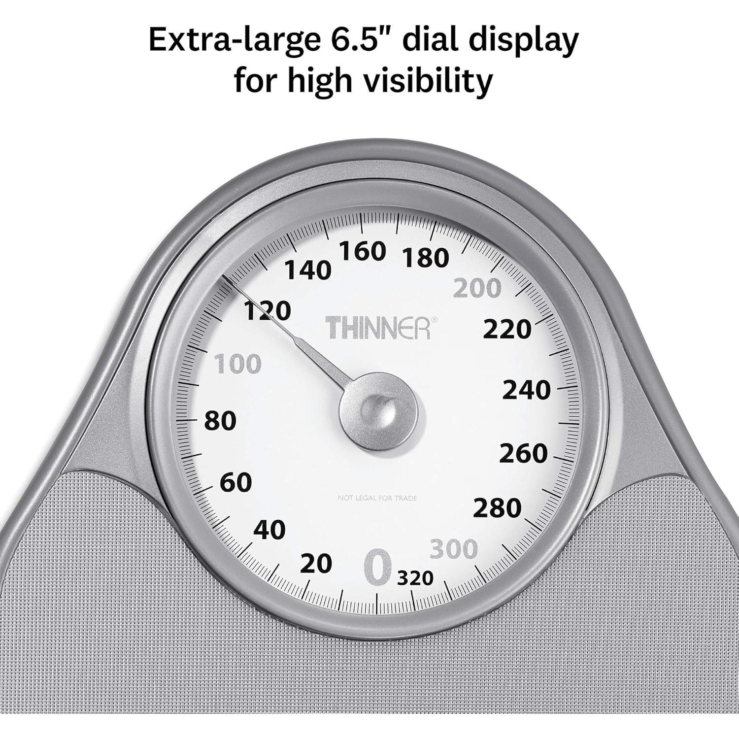 Balanza de Baño Analógica Thinner Conair 150 kg Plata