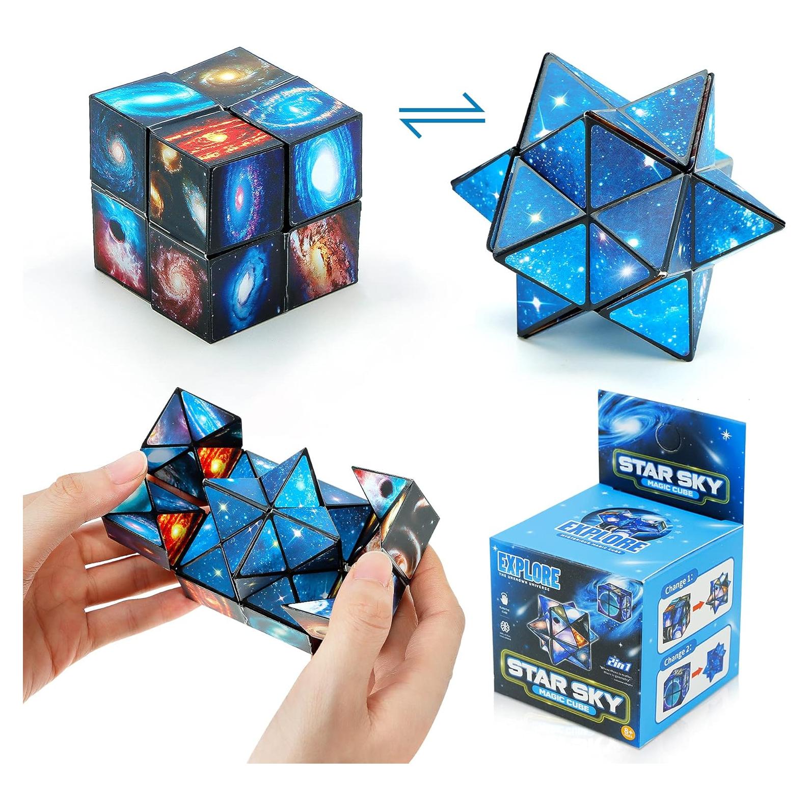 Cubo Estrella Antiestrés Vcall 2 en 1 Juguete Geométrico