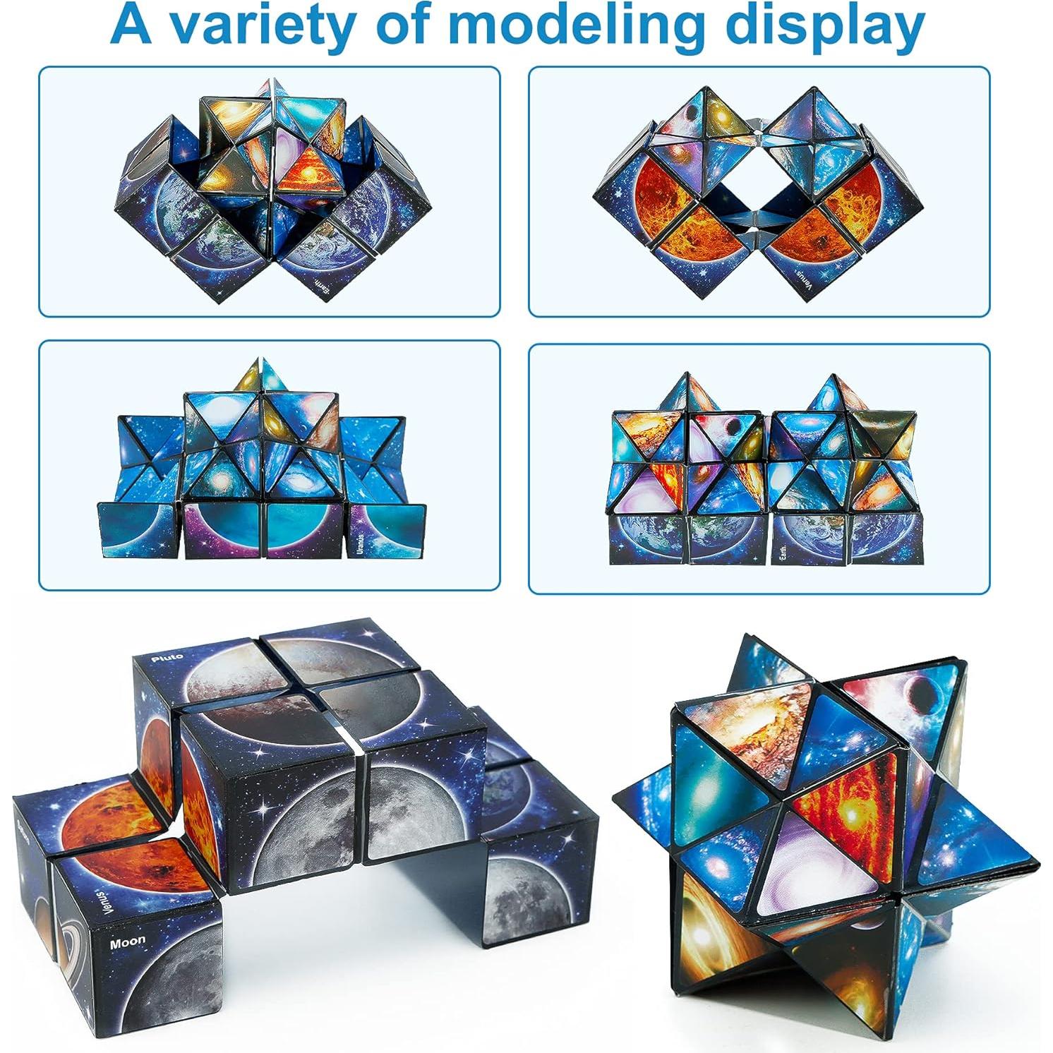 Cubo Estrella Antiestrés Vcall 2 en 1 Juguete Geométrico