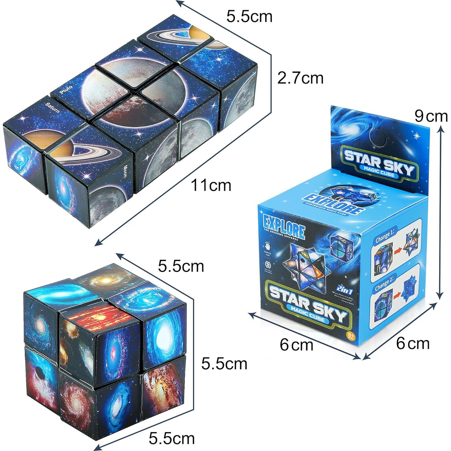 Cubo Estrella Antiestrés Vcall 2 en 1 Juguete Geométrico