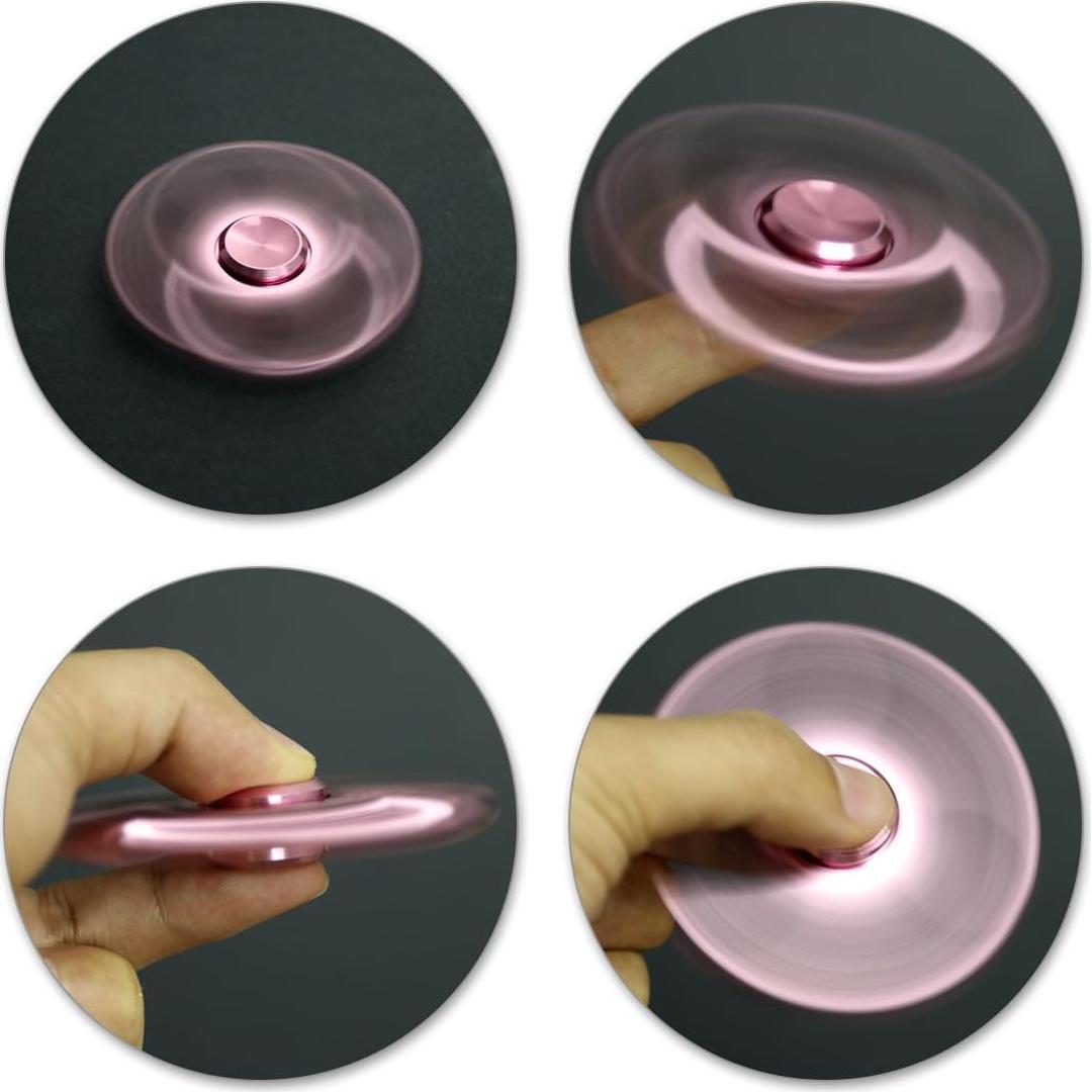 ATESSON Fidget Spinner Metálico Alta Velocidad Alivio Estrés
