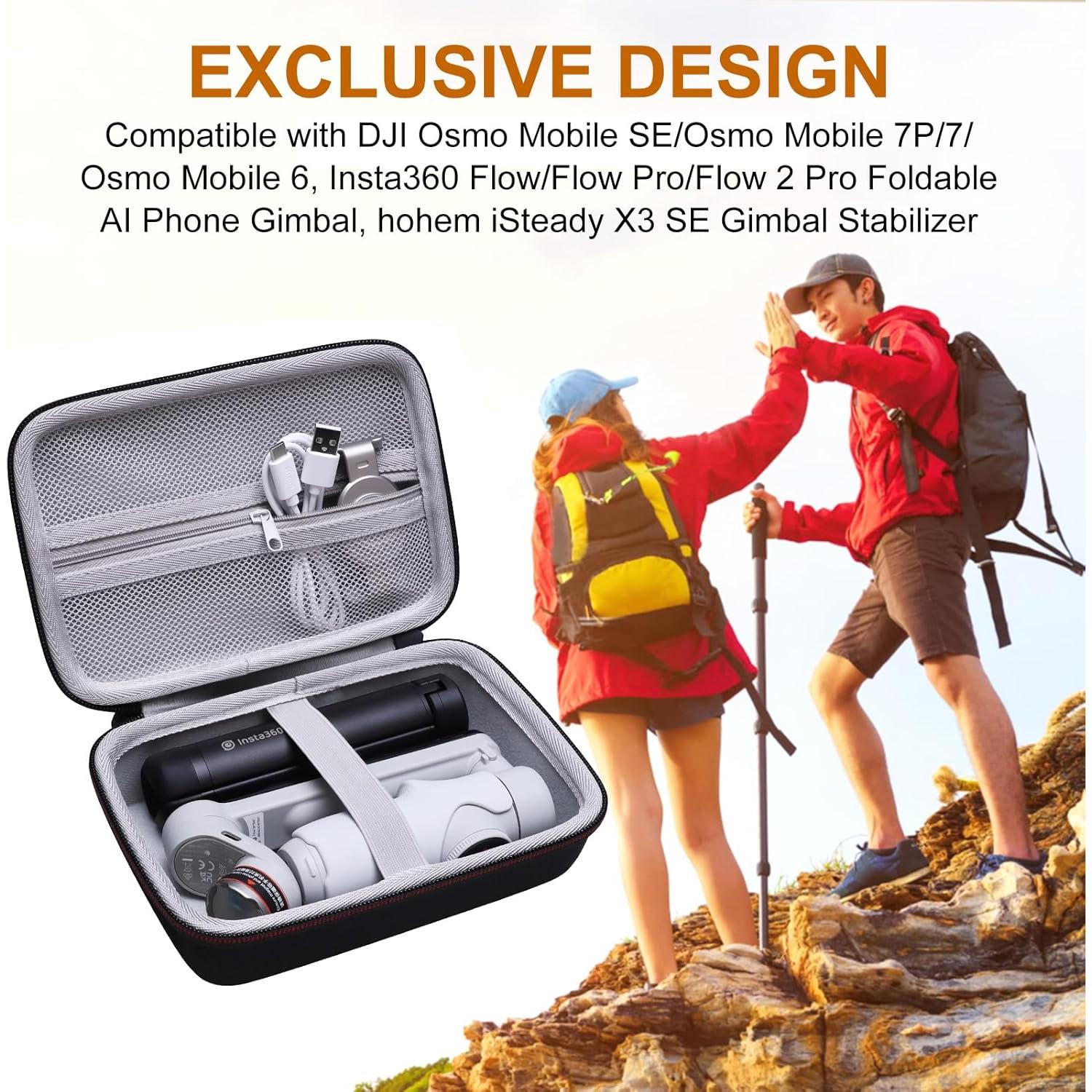 Funda Dura LTGEM para DJI Osmo Mobile SE/7P/7/6 y Insta360 Flow