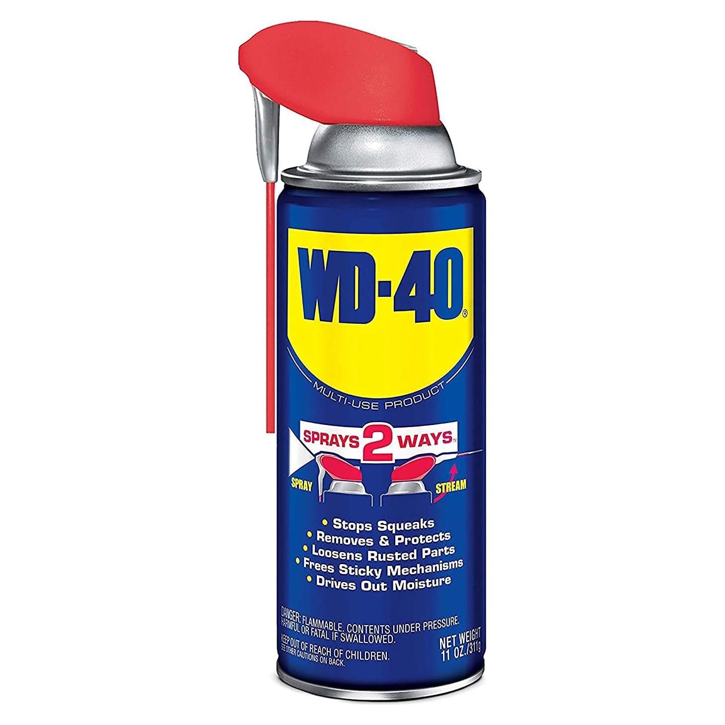 WD-40 Lubricante Multiusos Spray Popote Inteligente 311 g (2 Unidades)