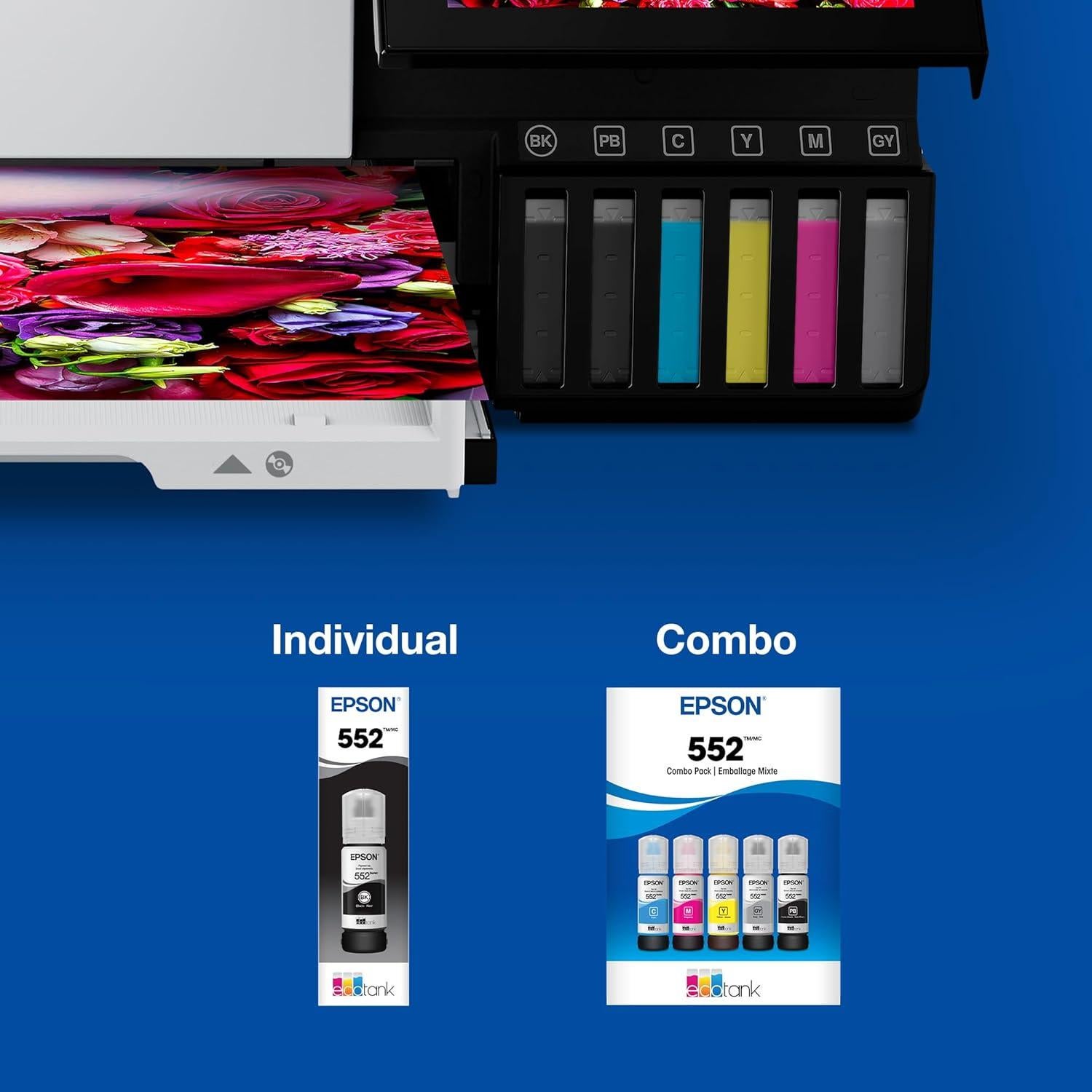 Tinta Botella EcoTank Epson T552920-S 5 Colores 70 mL