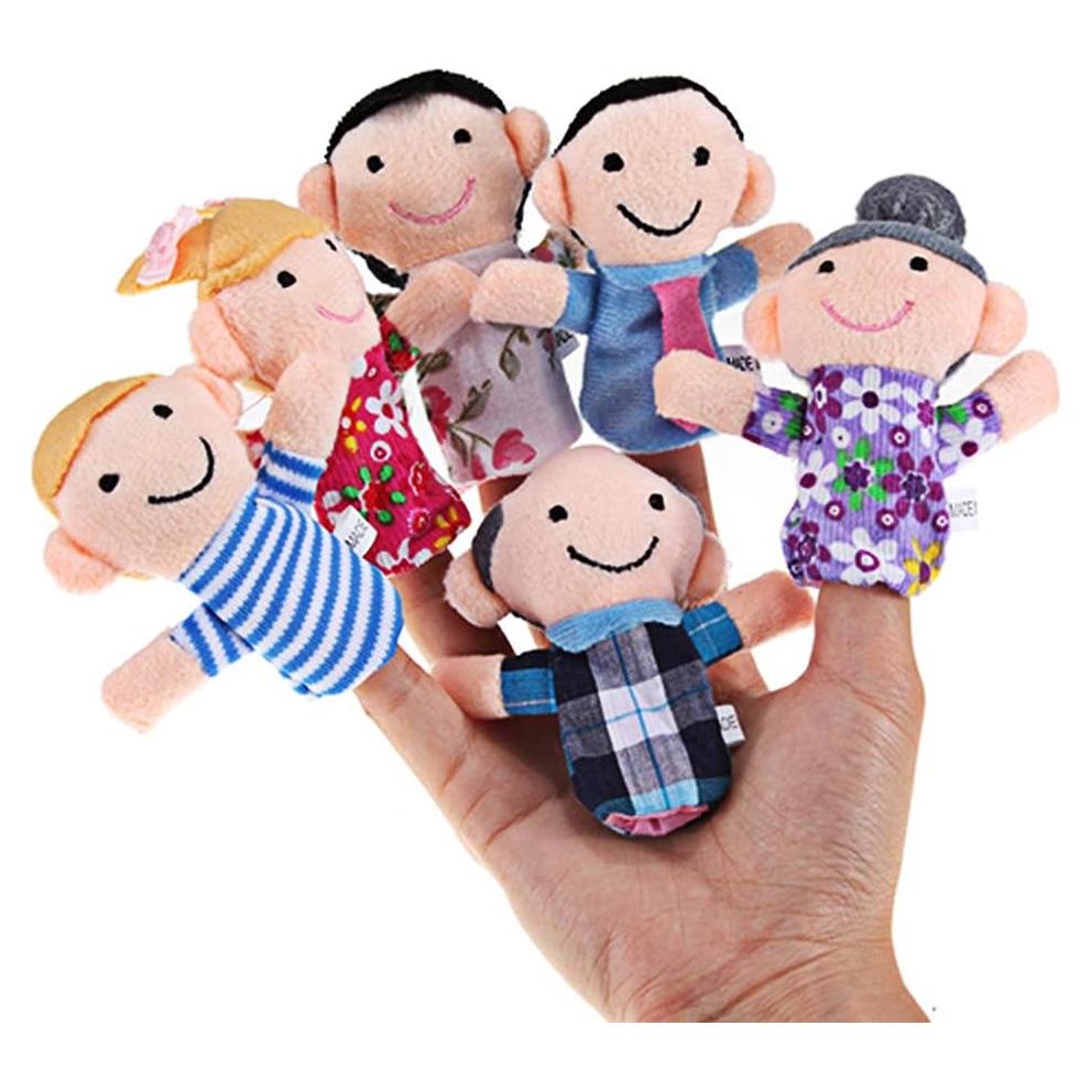 Títeres de Dedo Educativos Sealive 6 PCS para Niños 1-3 Años