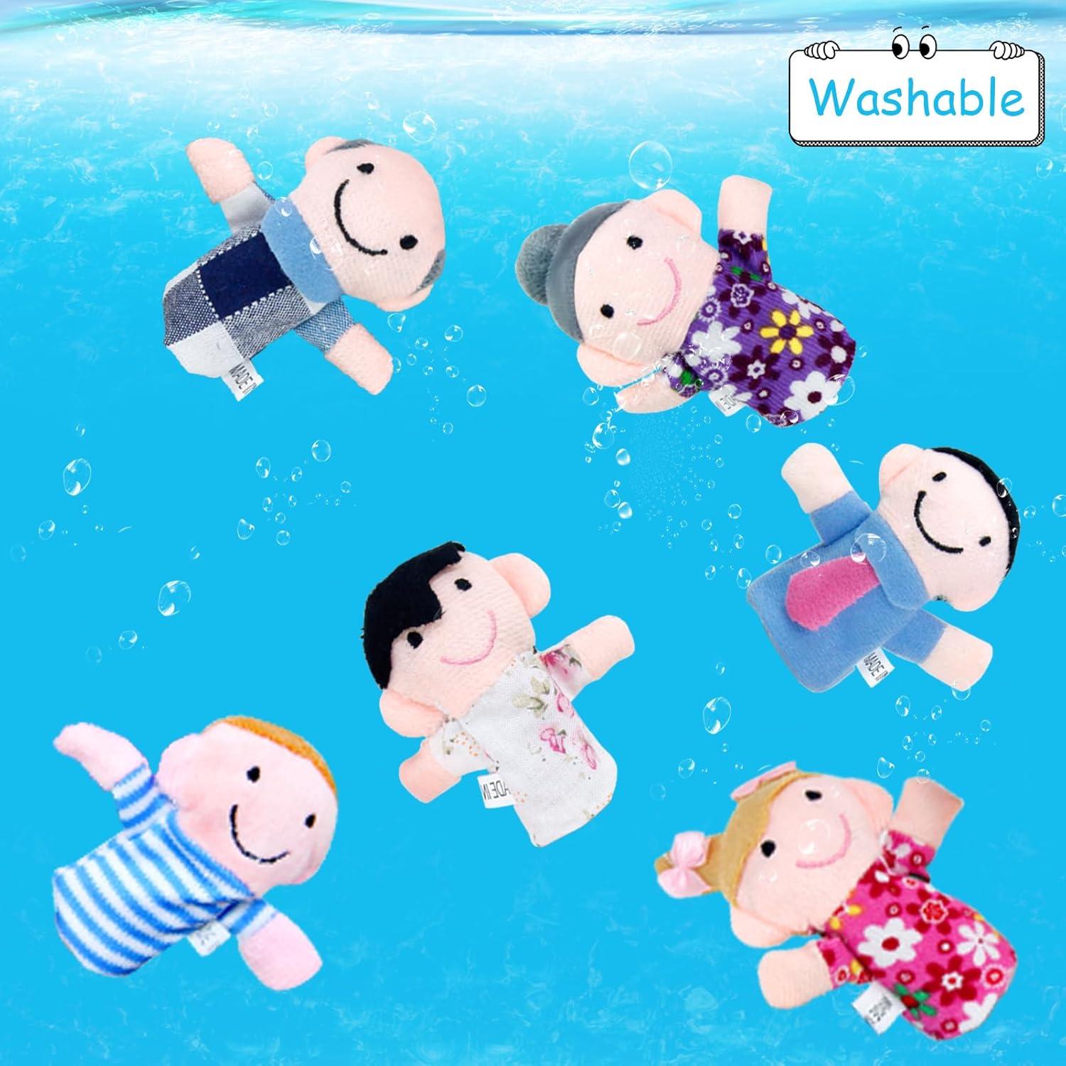 Títeres de Dedo Educativos Sealive 6 PCS para Niños 1-3 Años