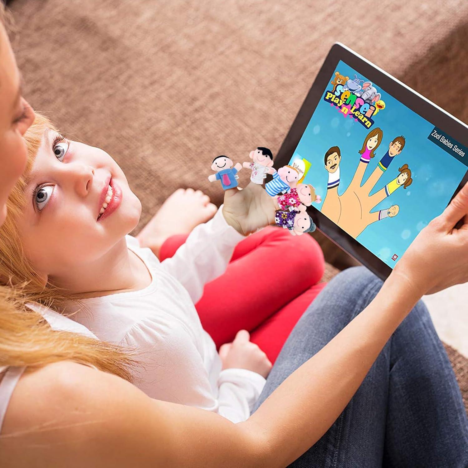 Títeres de Dedo Educativos Sealive 6 PCS para Niños 1-3 Años