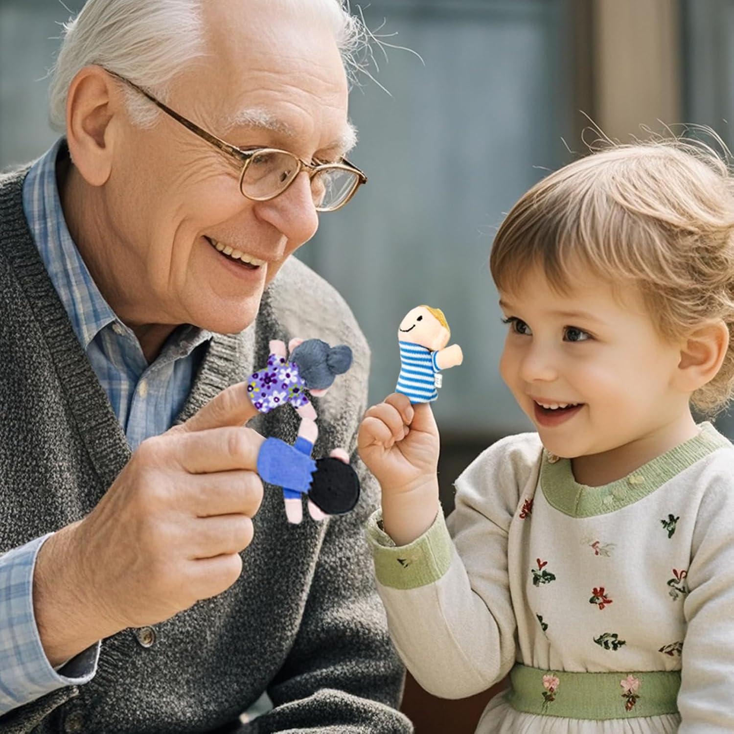 Títeres de Dedo Educativos Sealive 6 PCS para Niños 1-3 Años