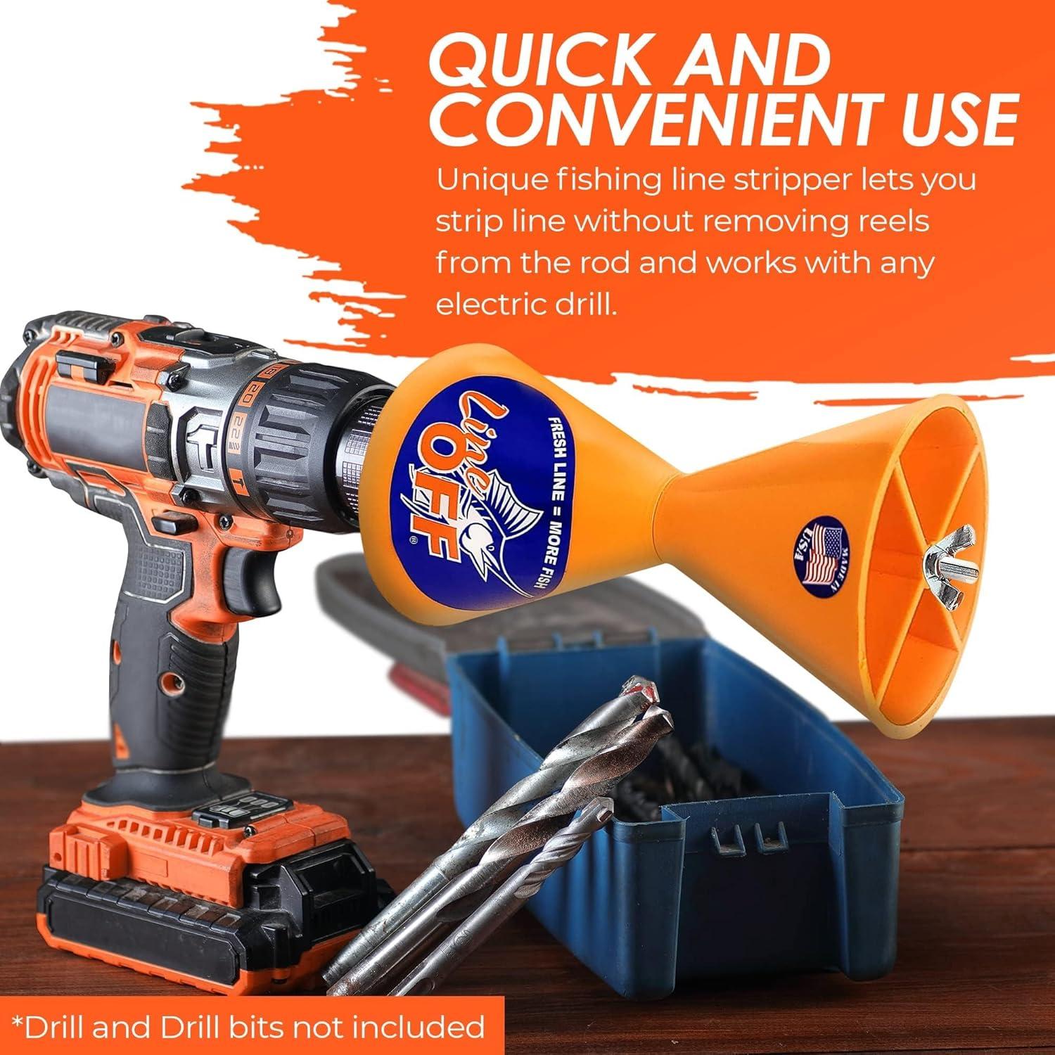 Despojador de Línea Line Off Naranja para Taladro